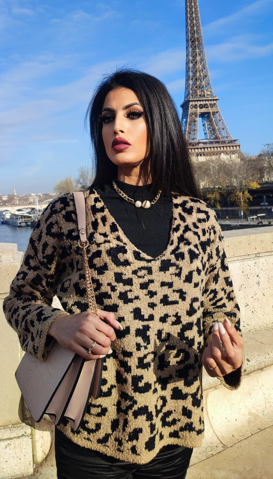 Großhändler GD Golden Days - Leopardenpullover