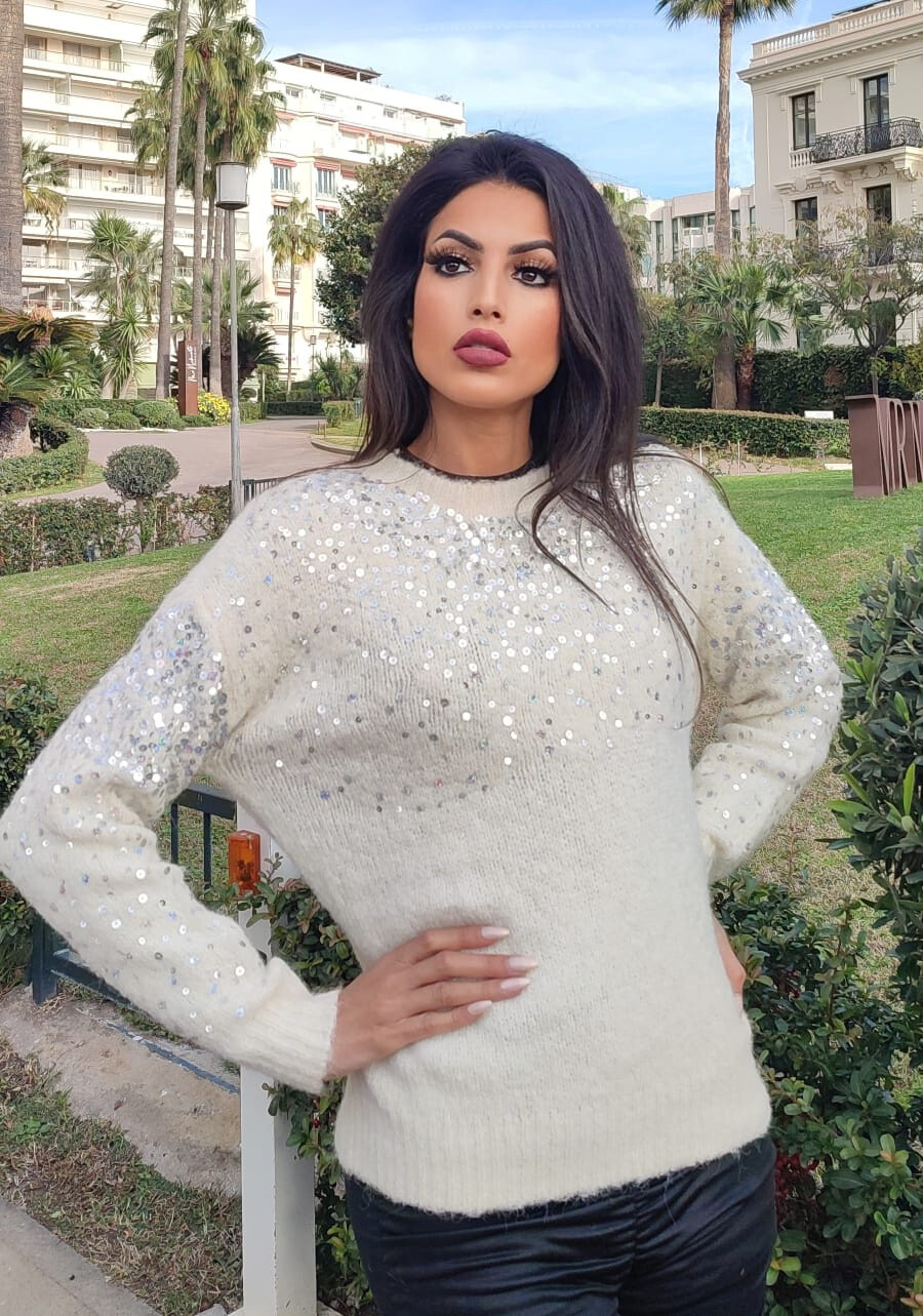 Mayorista GD Golden Days - Jersey brillante con lentejuelas