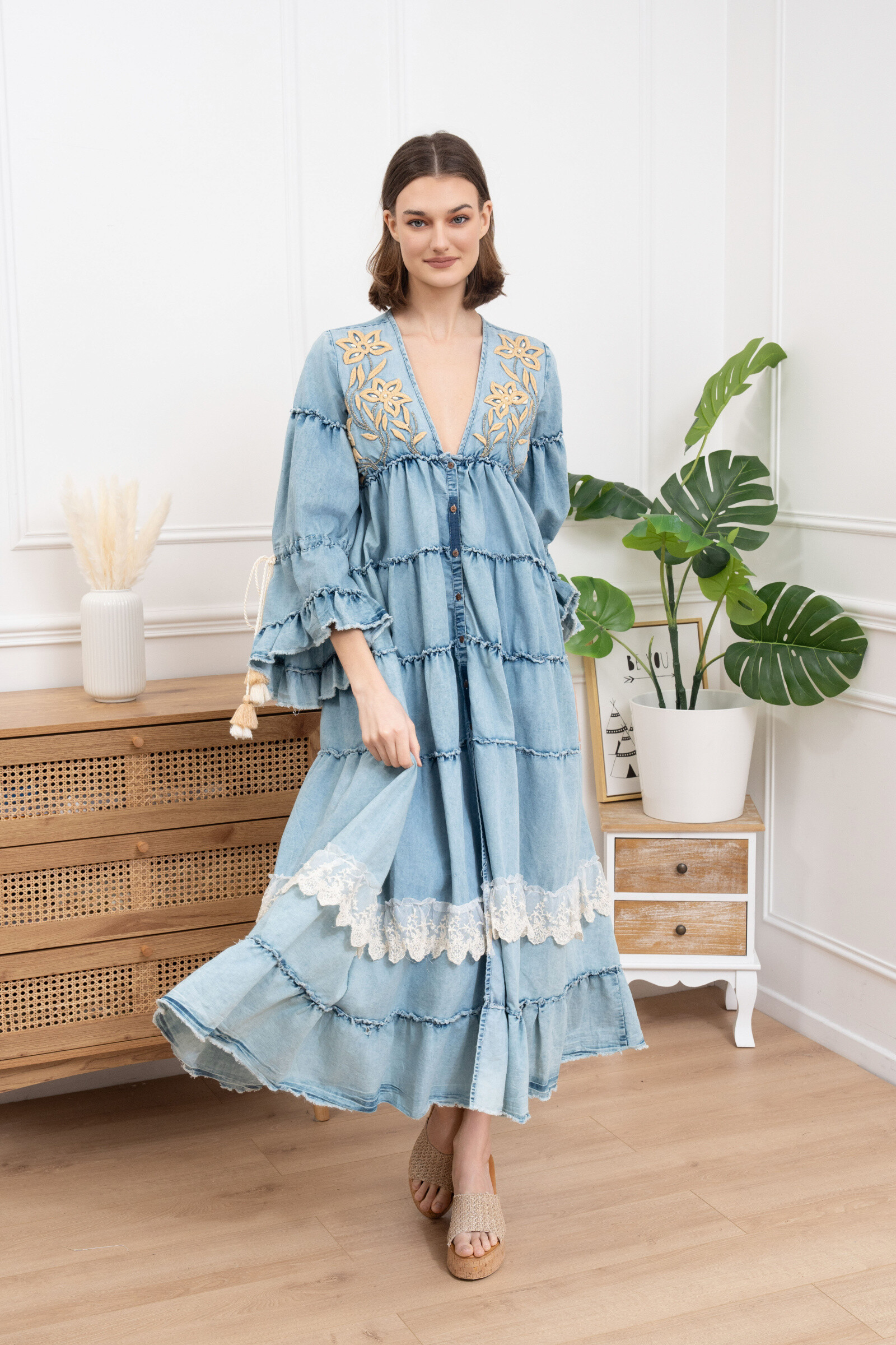Wholesaler GD Golden Days - Long denim dress