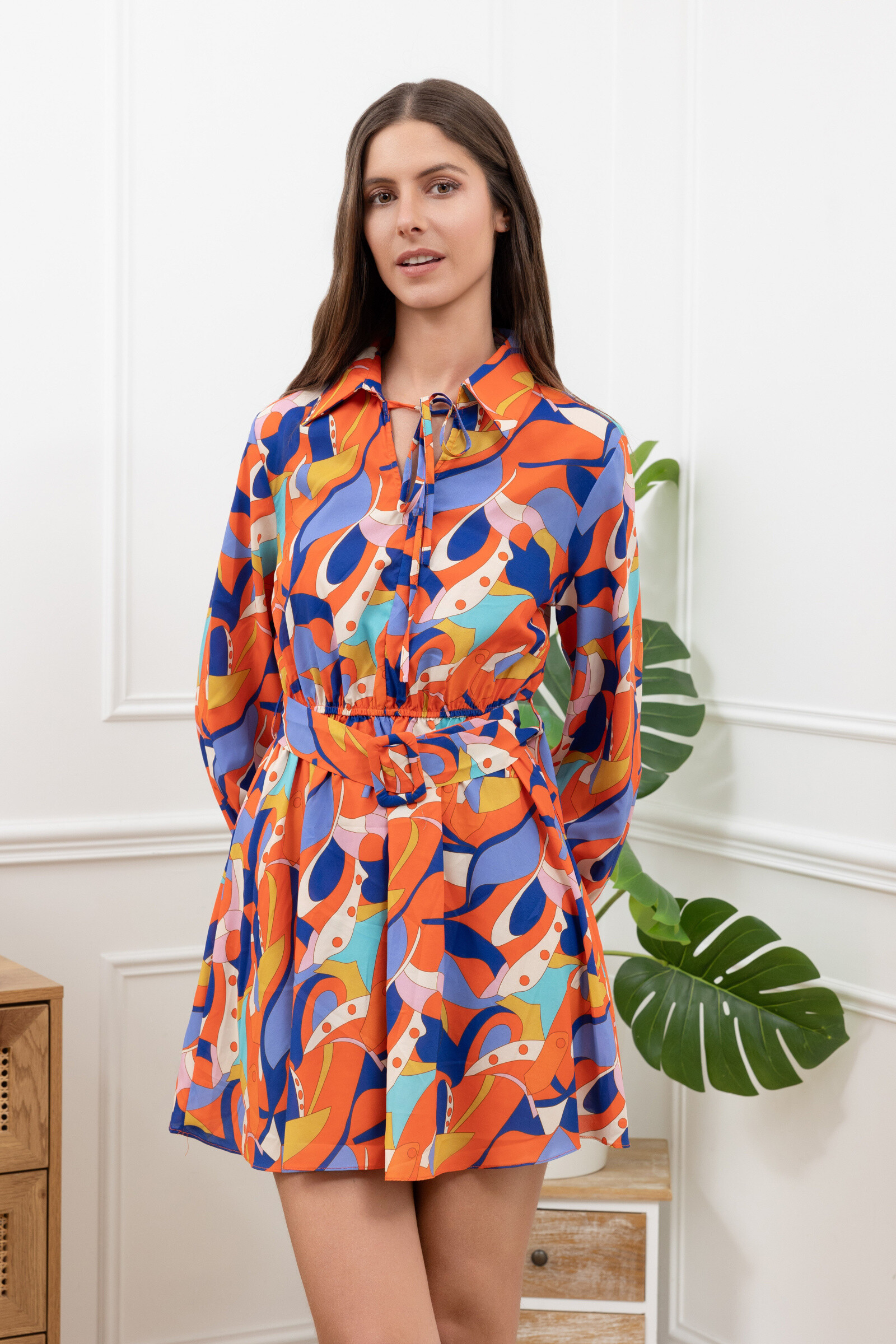 Grossiste GD Golden Days - Robe courte fluide à imprimé graphique