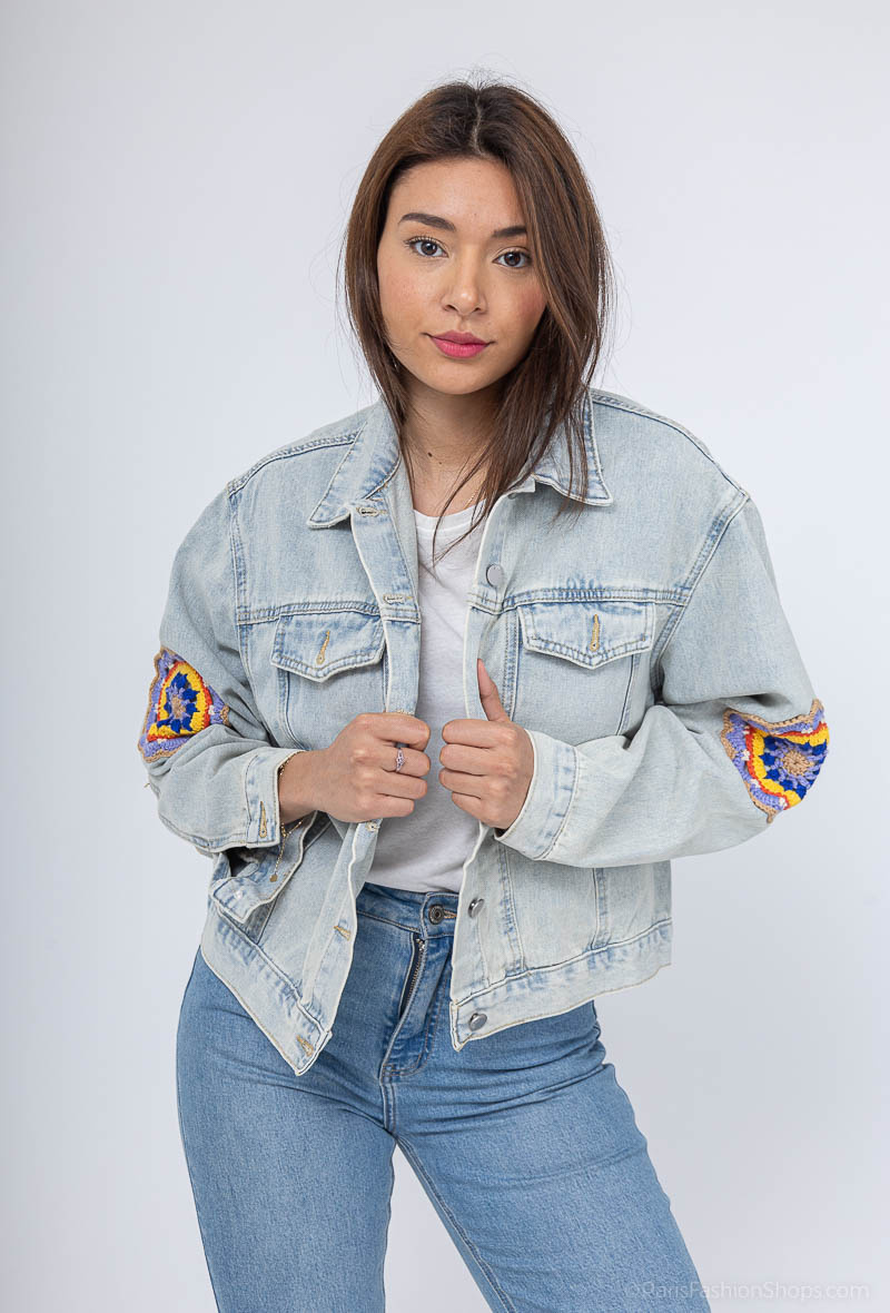 Grossiste GD Golden Days - VESTES JEANS BRODERIE