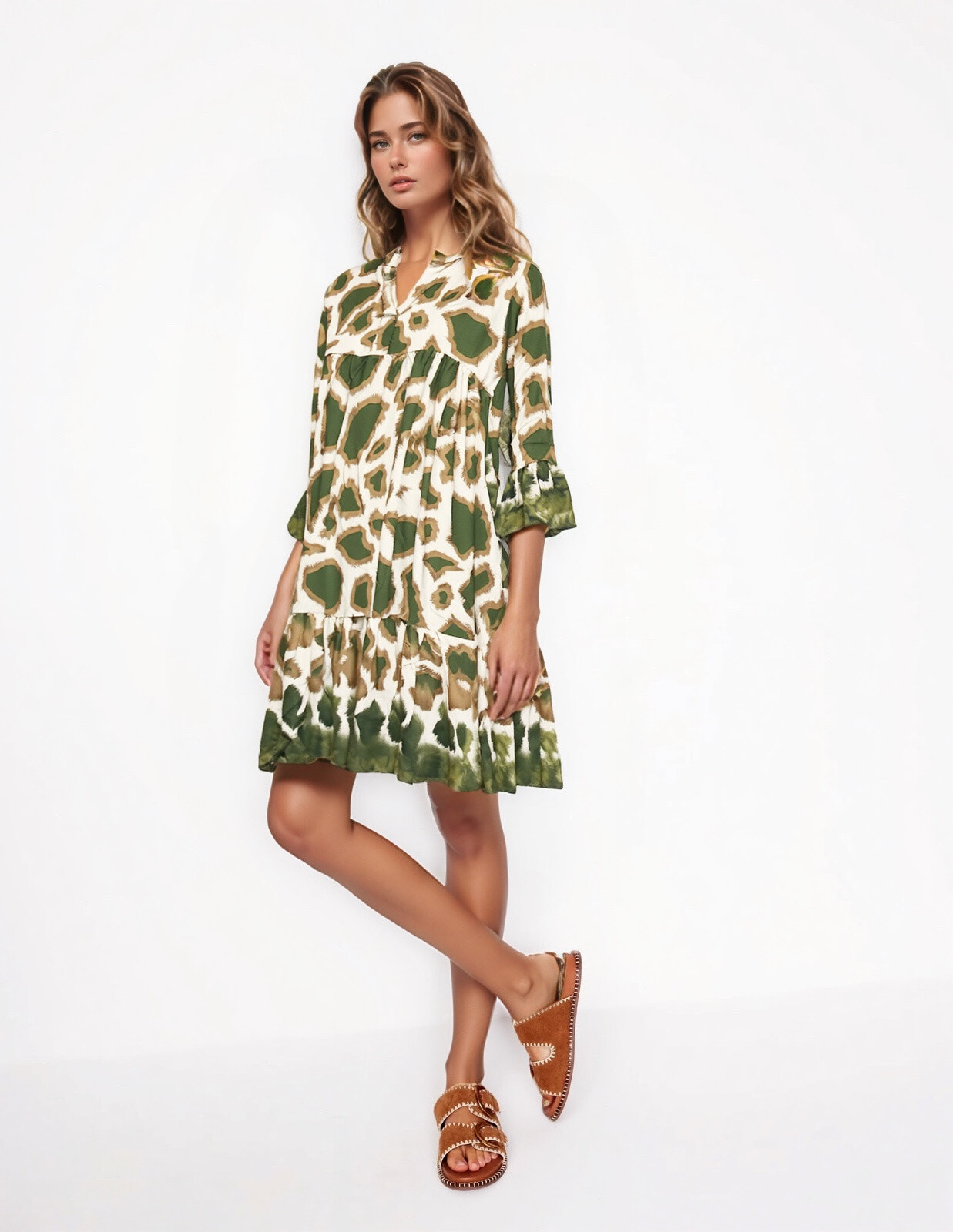 Wholesaler Genèse - Short viscose dress