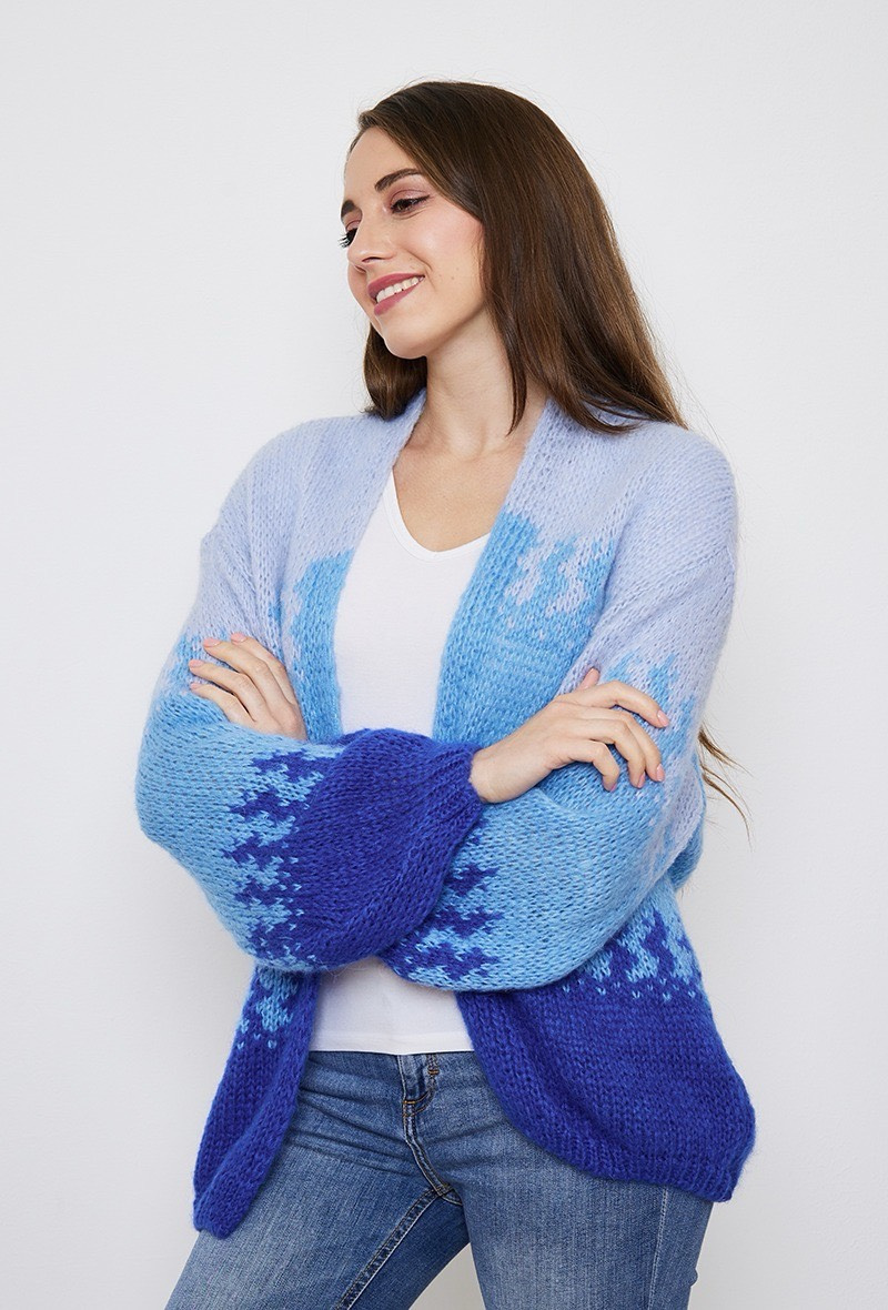 Wholesaler GG LUXE - Mohair knit cardigan