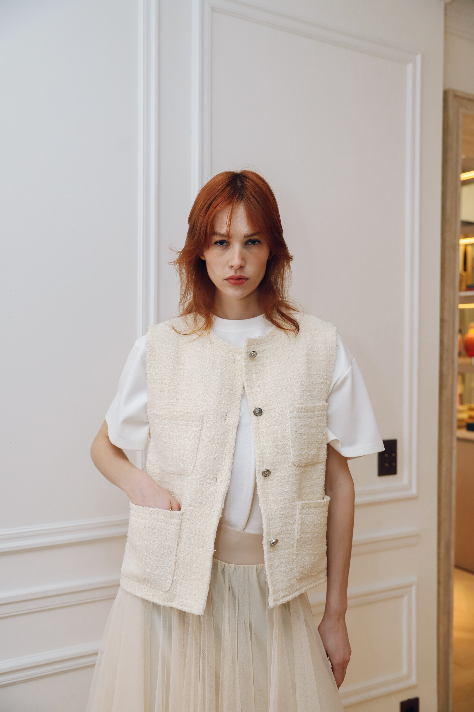 Wholesaler GG LUXE - Tweed vest