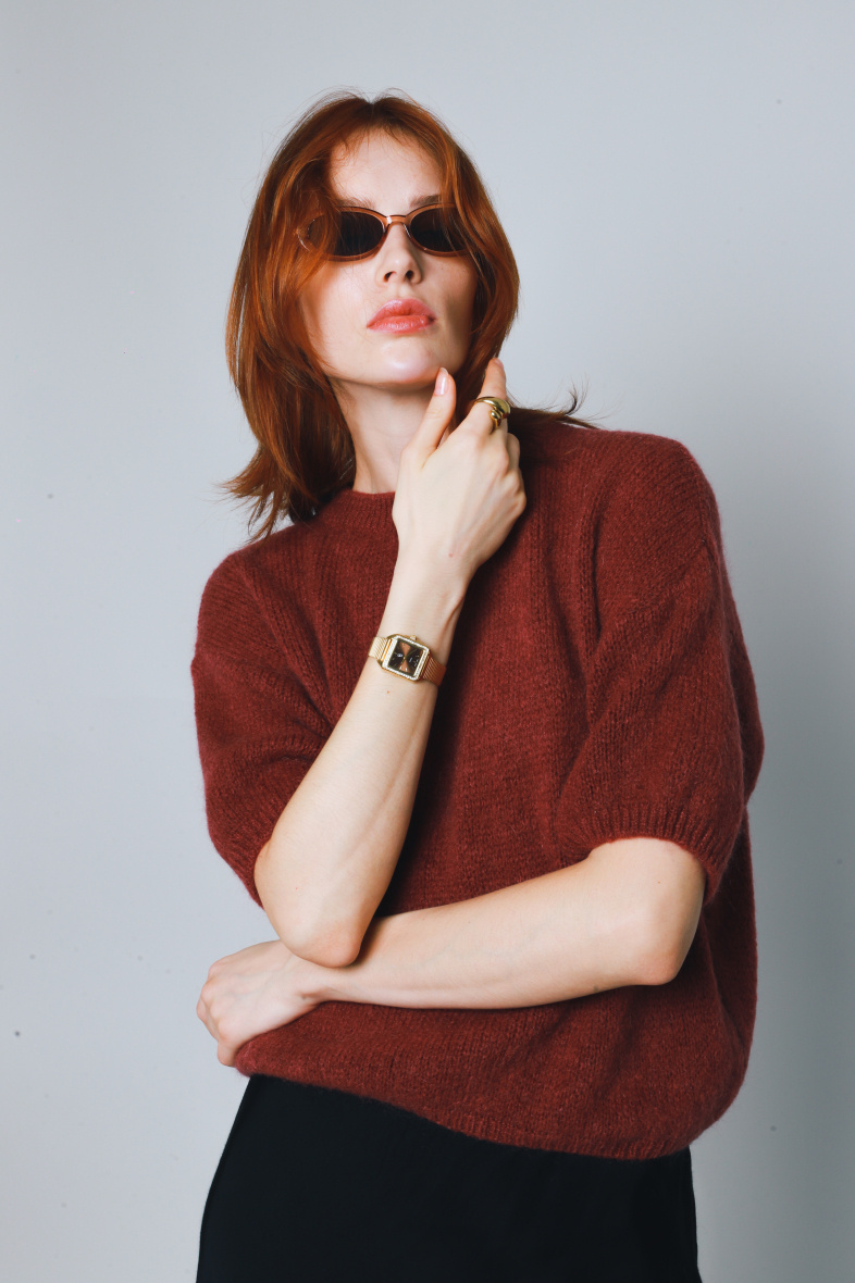 Wholesaler GG LUXE - Short-sleeved knit sweater