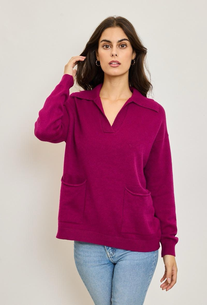 Wholesaler GG LUXE - Shirt collar sweater