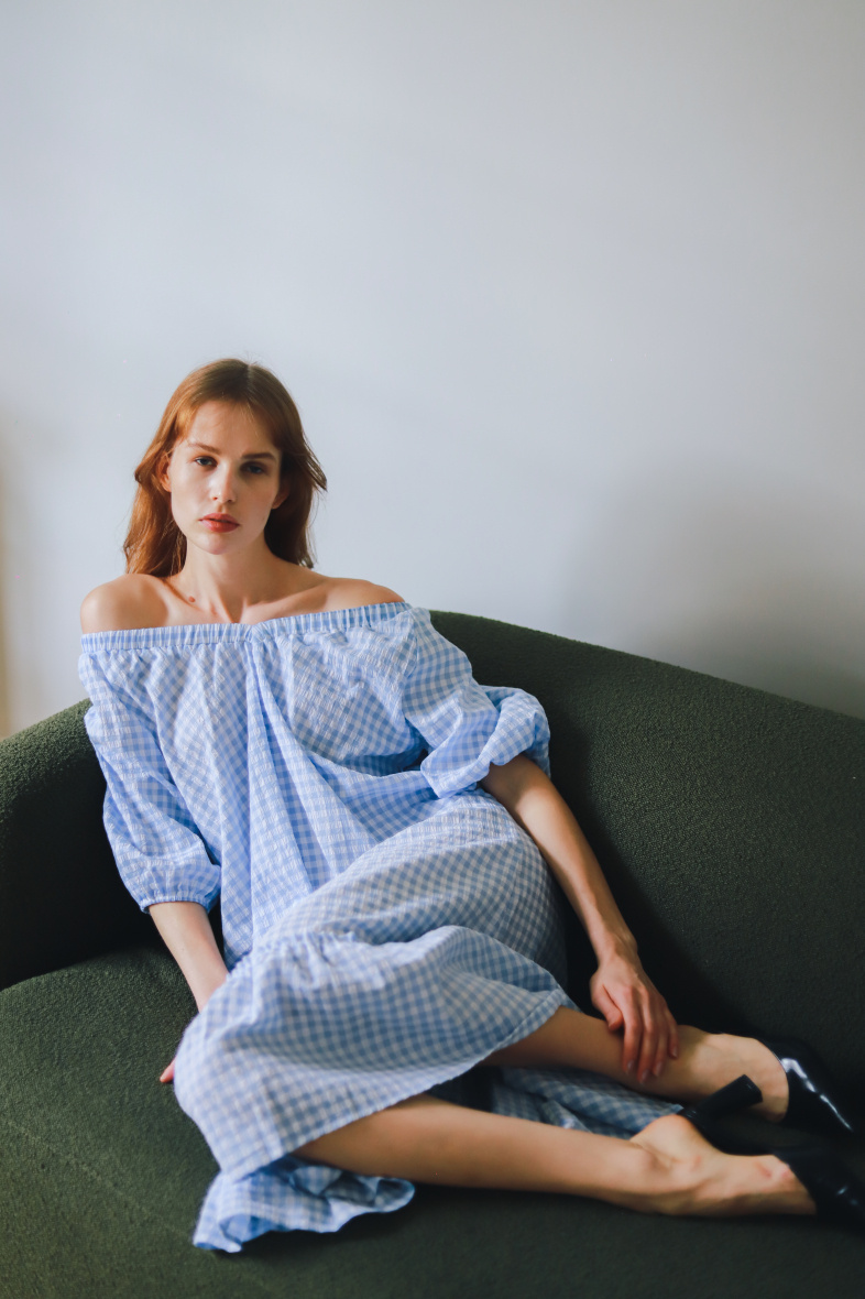 Wholesaler GG LUXE - Gingham dress