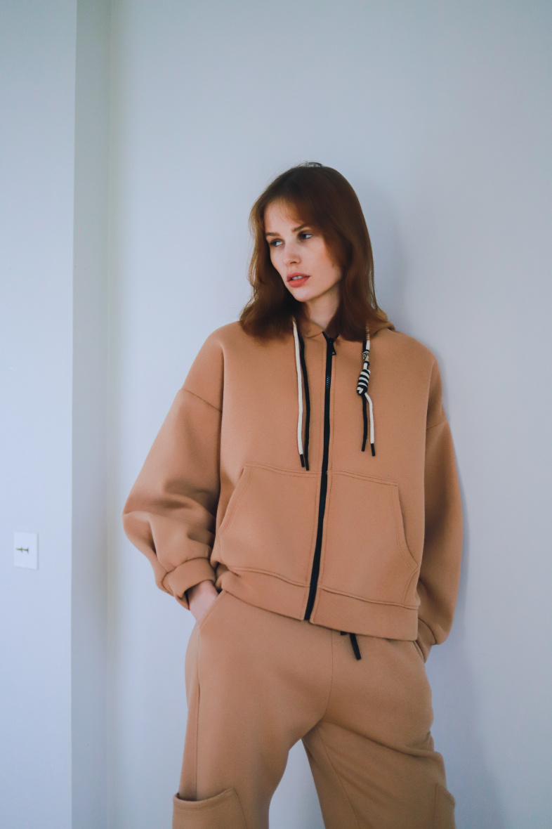 Wholesaler GG LUXE - Zipped Sweatshirt