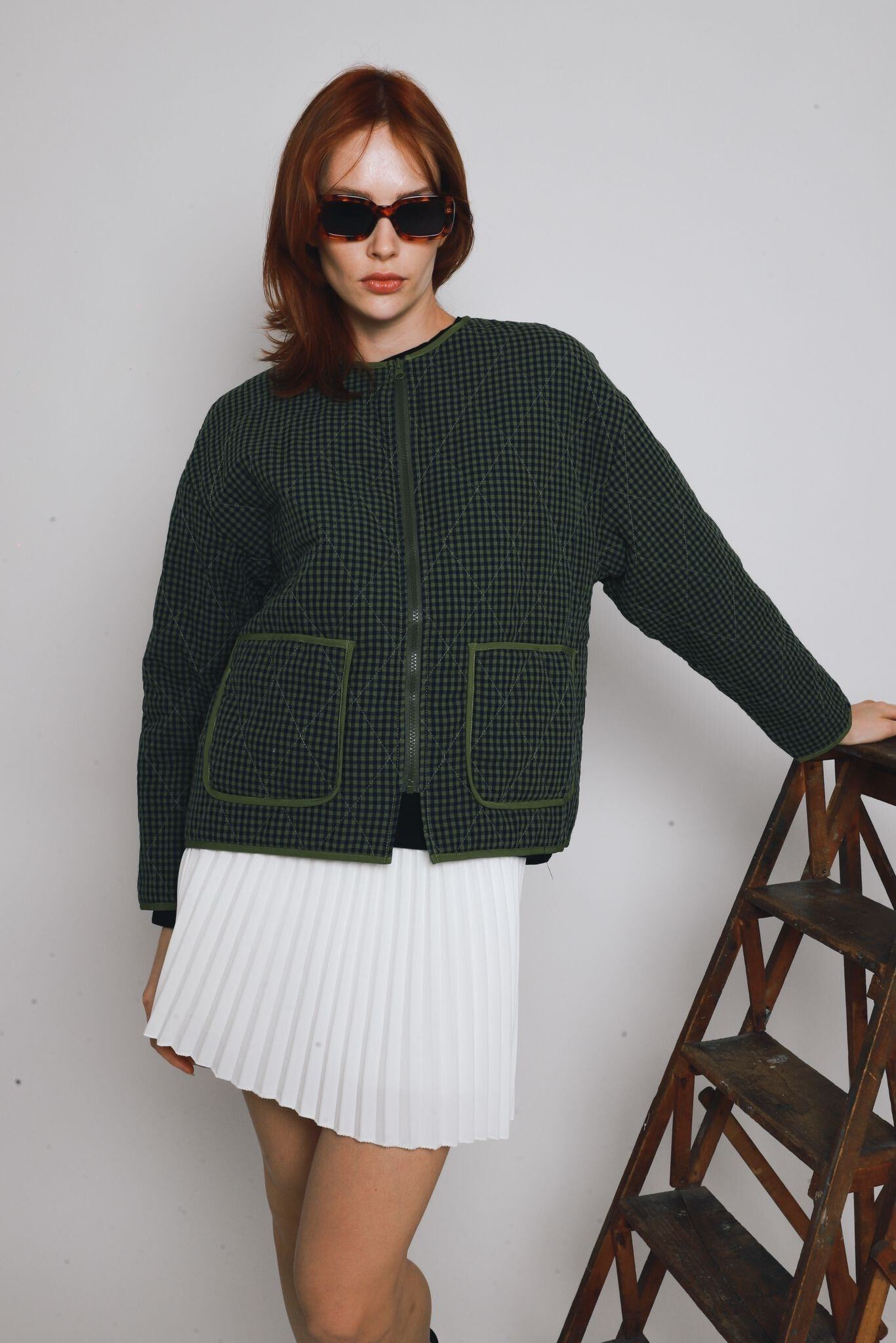Wholesaler GG LUXE - Gingham check jacket