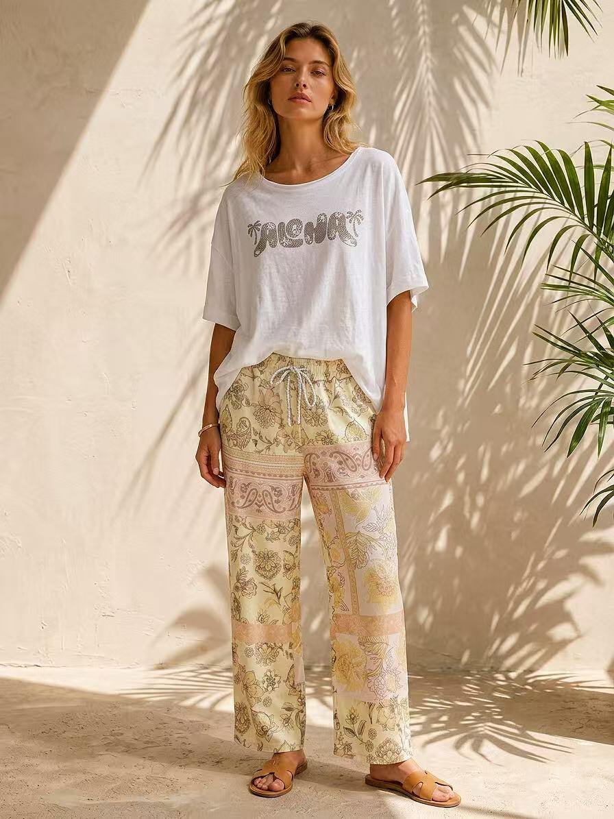 Wholesaler GI STUDIO - WOMEN'S PANTS WITH PRINT