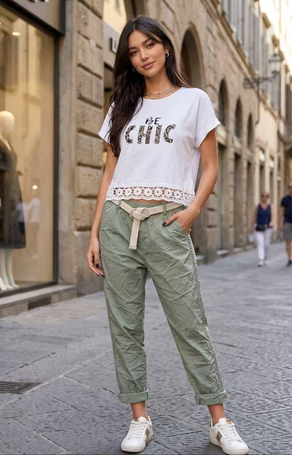 Mayorista GI STUDIO - Pantalón de mujer con cinturón