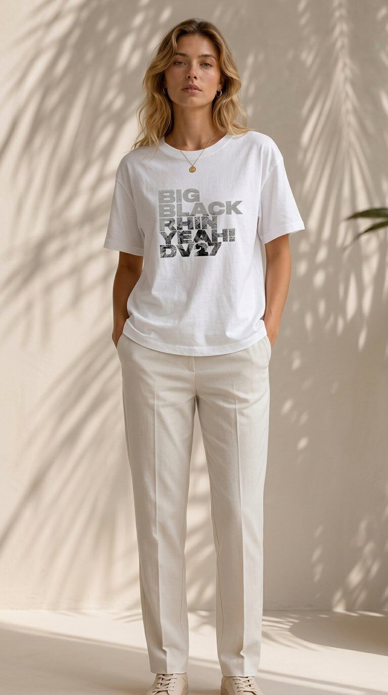 Mayorista GI STUDIO - Jersey de mujer con estampado de letras plateadas