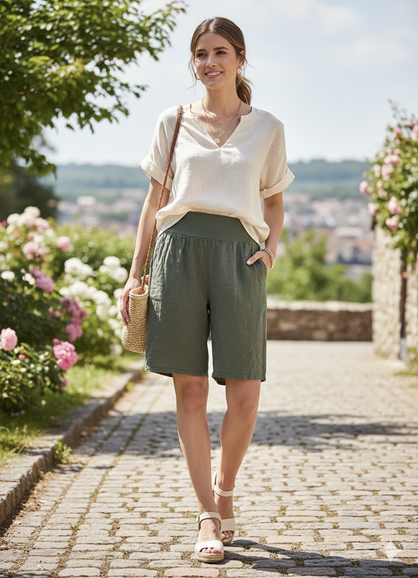 Mayorista Giada - Pantalones cortos con bolsillos