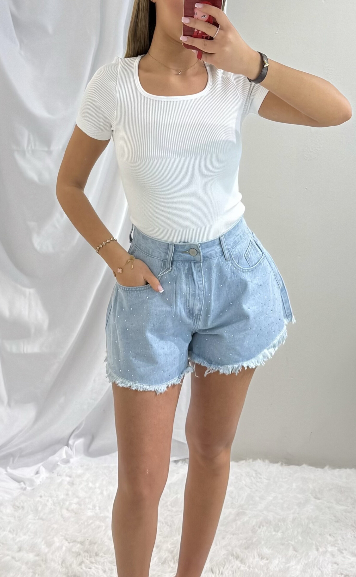 Grossista Soy & Co - Pantaloncini di jeans rhineard