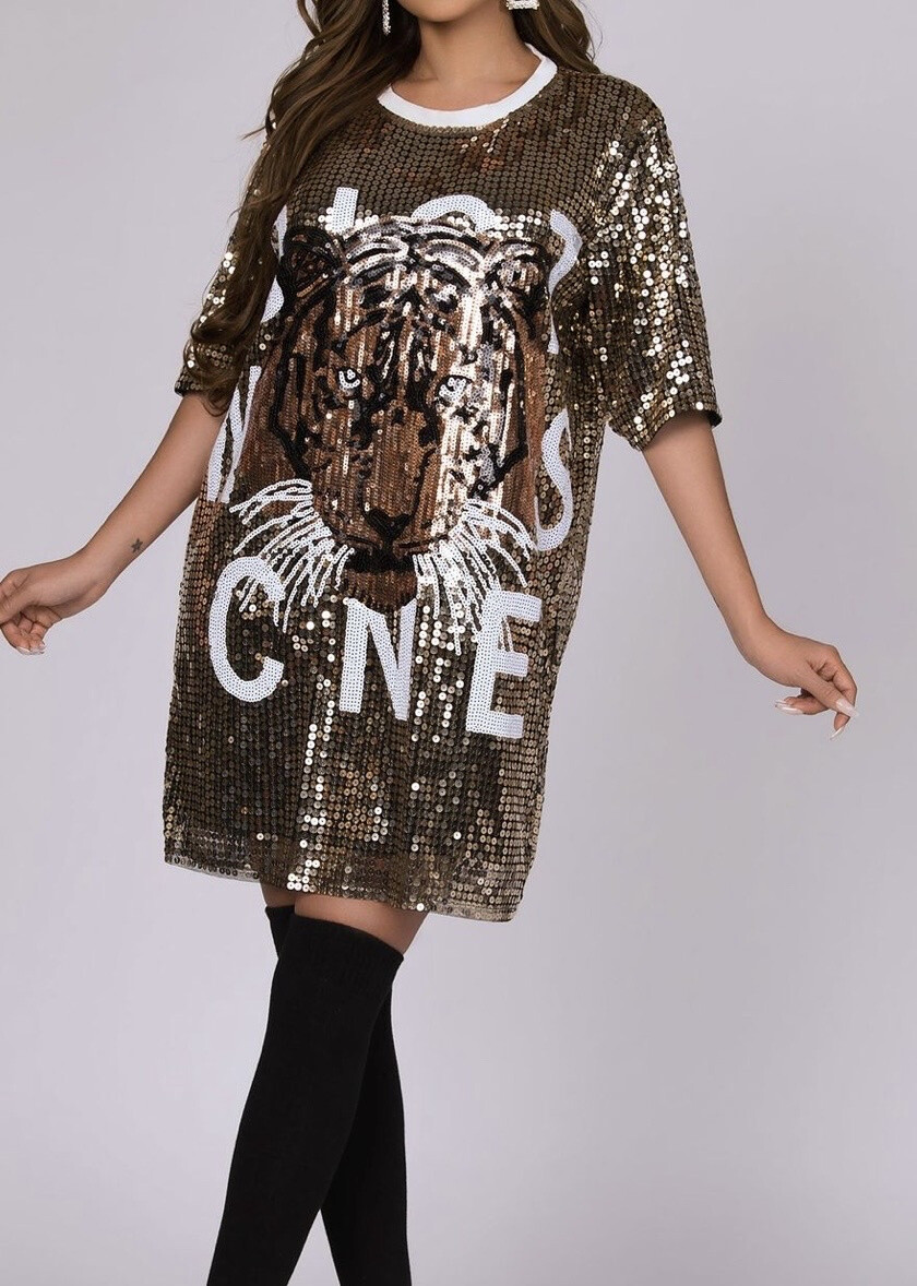 Wholesaler Soy & Co - tiger sequin tunic