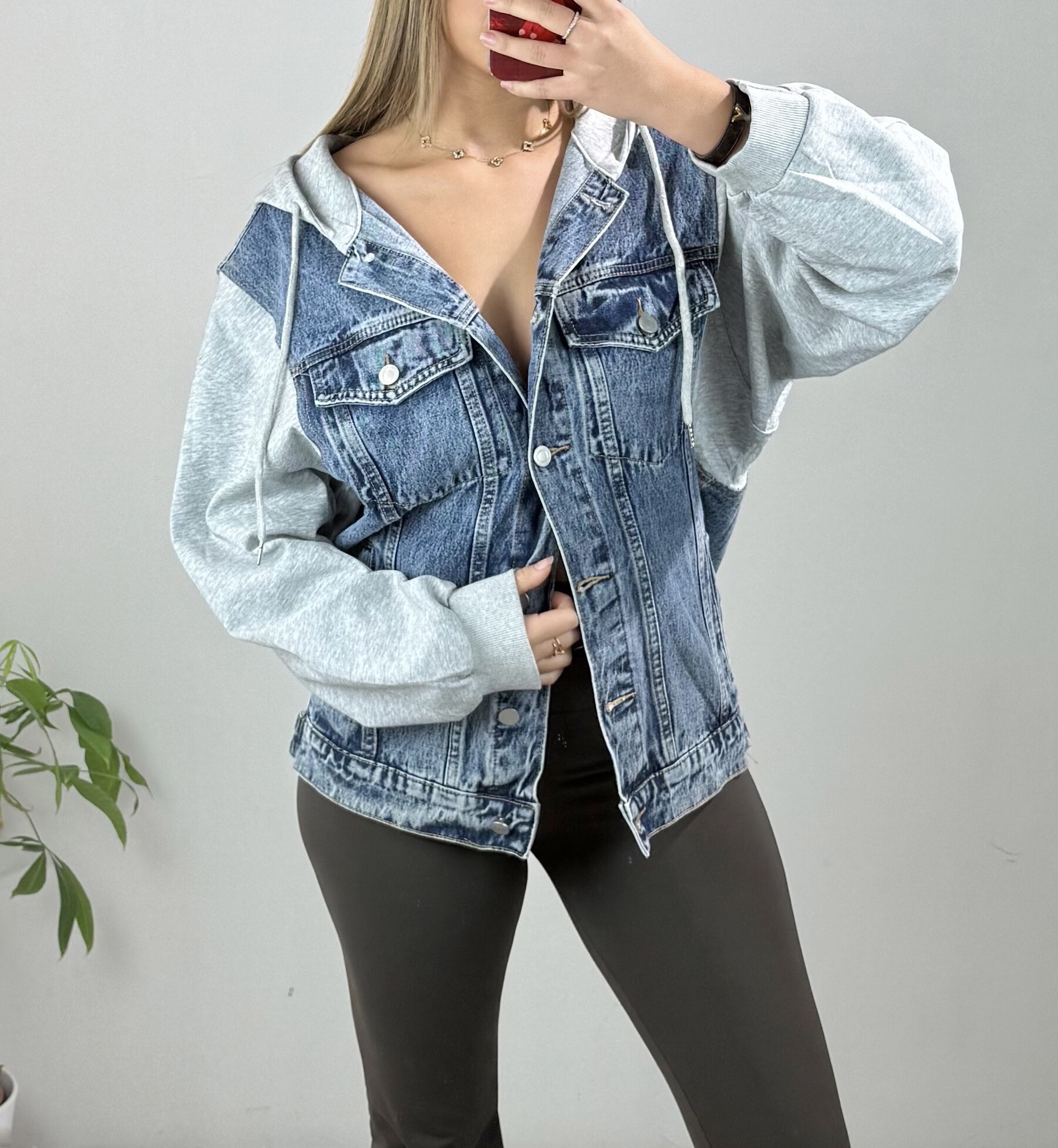 Wholesaler Soy & Co - Trompe-l’oeil denim jacket