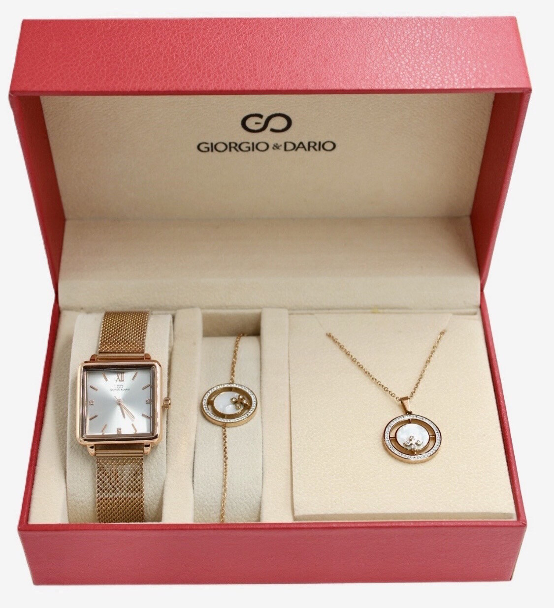Wholesaler Giorgio & Dario - G&D women's trendy box with heart steel jewelry