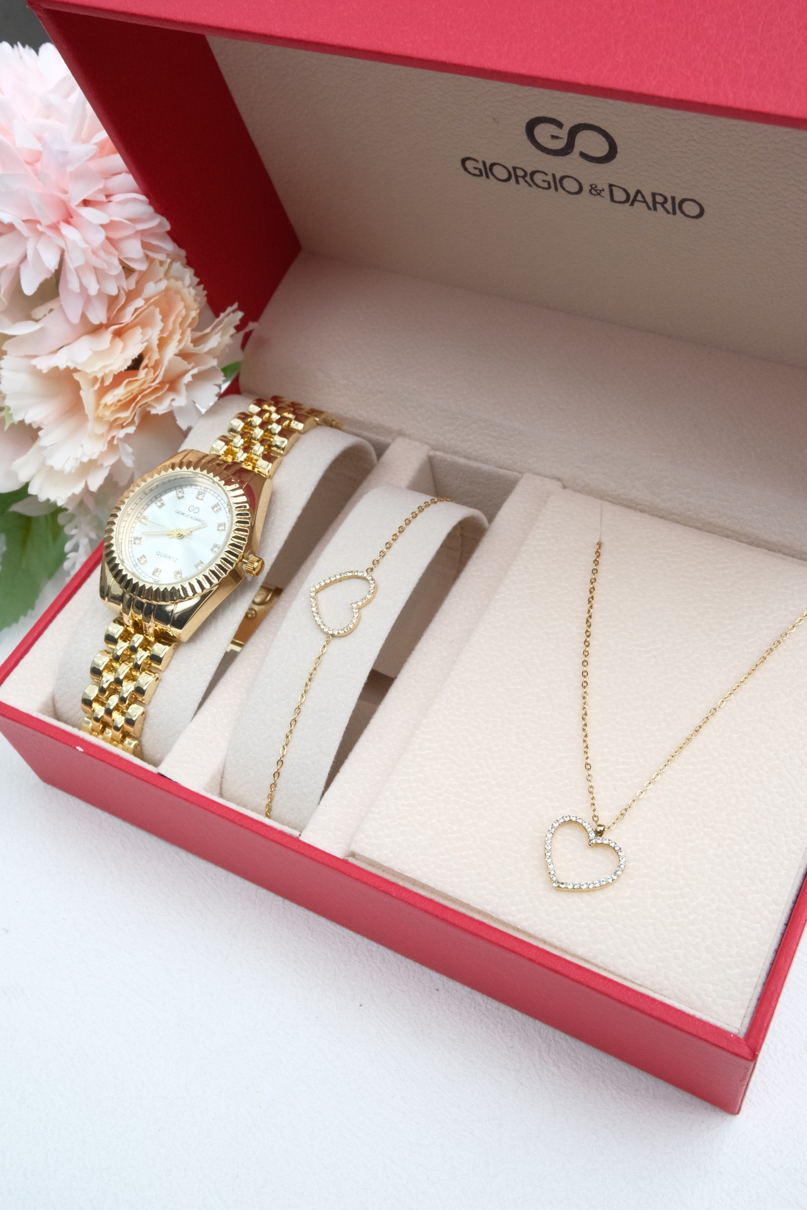 Grossiste Giorgio & Dario - COFFRET FEMME AVEC PARURE ACIER
