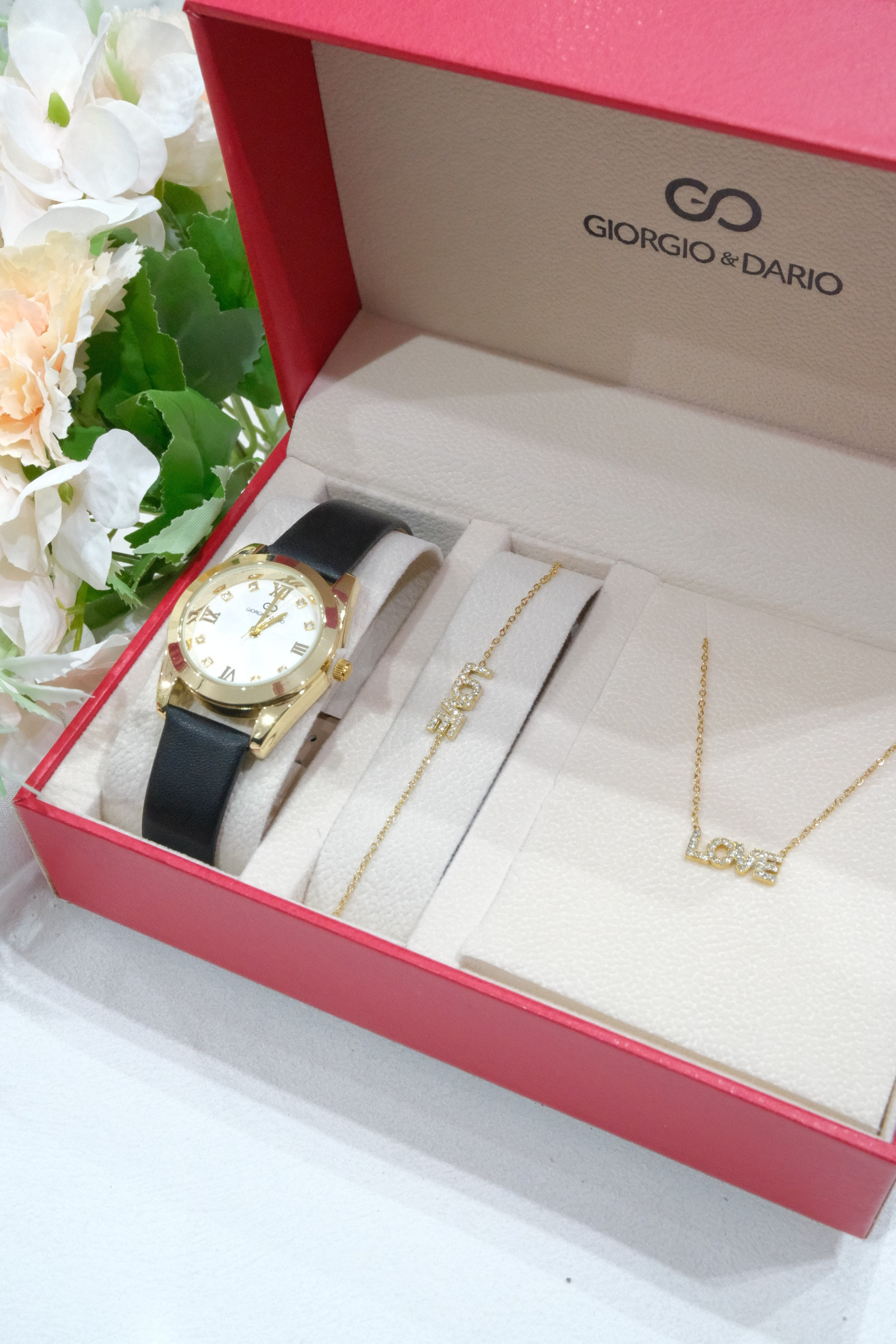 Grossiste Giorgio & Dario - COFFRET FEMME AVEC PARURE ACIER