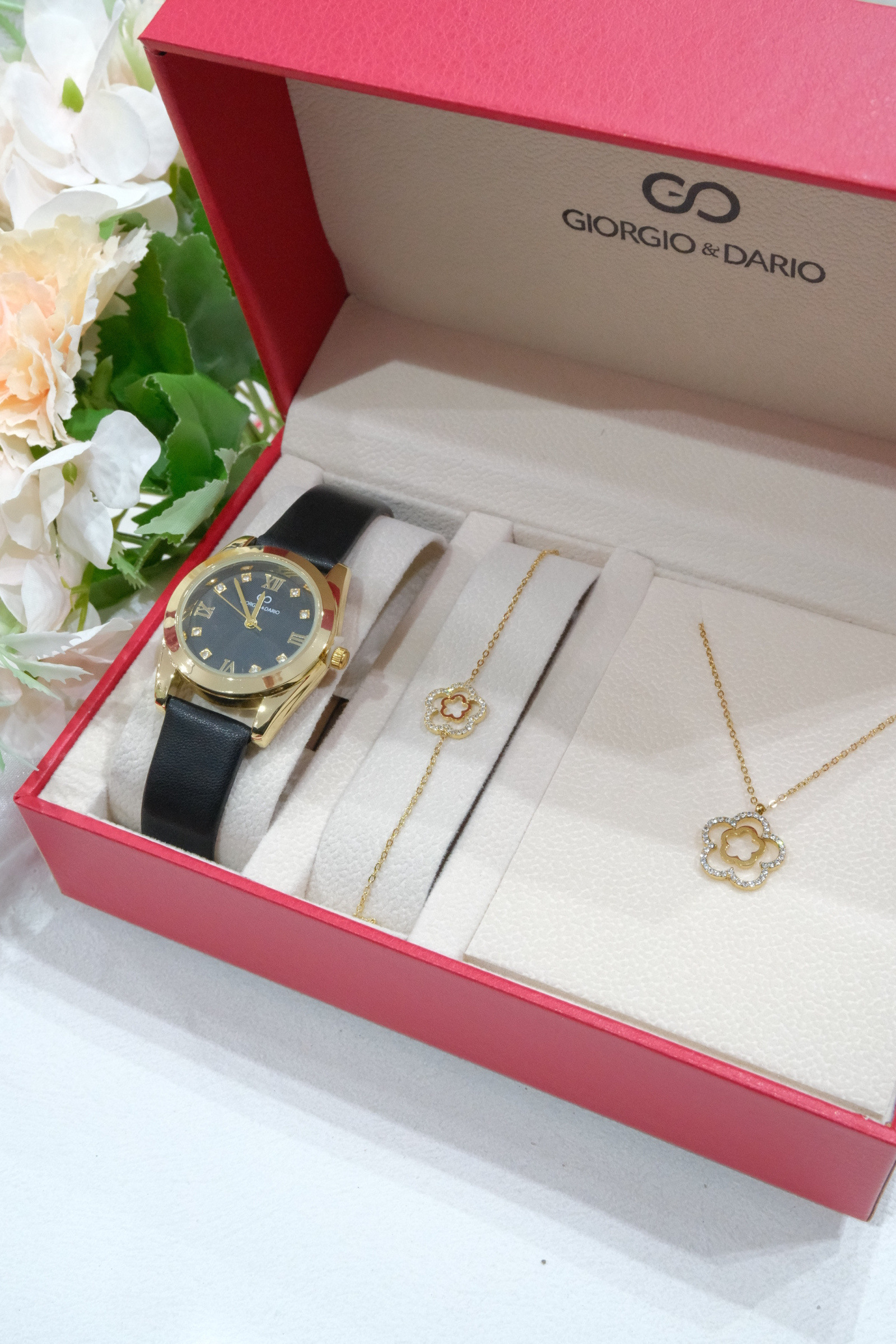 Grossiste Giorgio & Dario - COFFRET FEMME AVEC PARURE ACIER