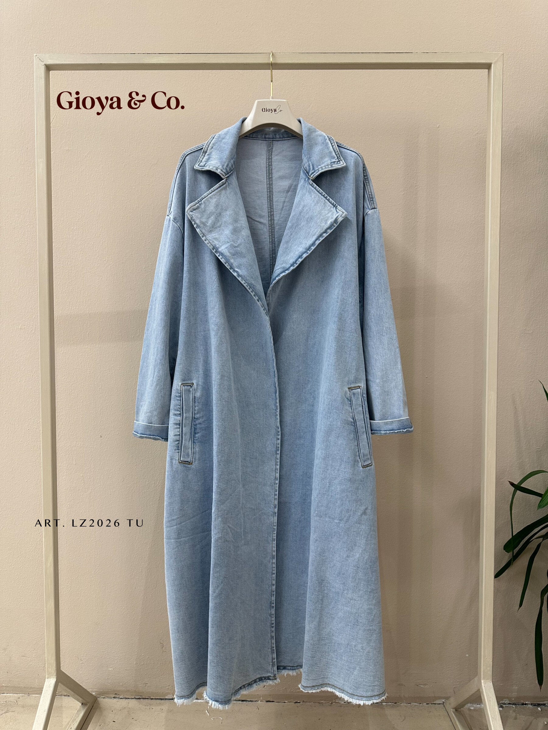 Wholesaler GIOYA&CO - Long denim jacket