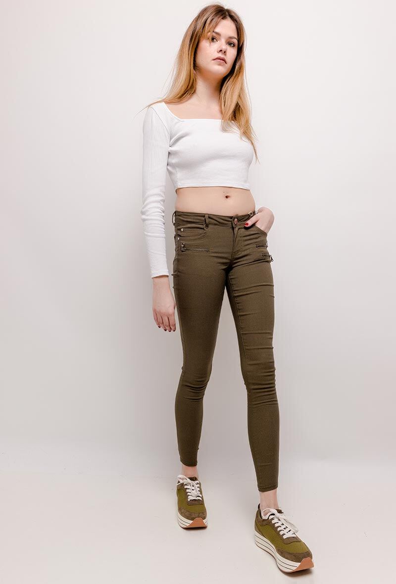 Großhändler Girl Vivi - Supper-Jeggings aus Elastan
