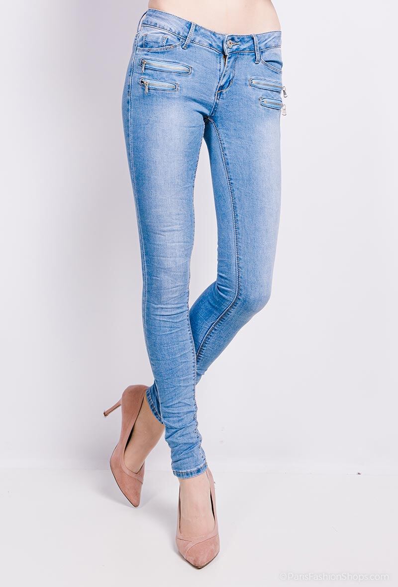 Grossiste Girl Vivi - Jean cargo skinny