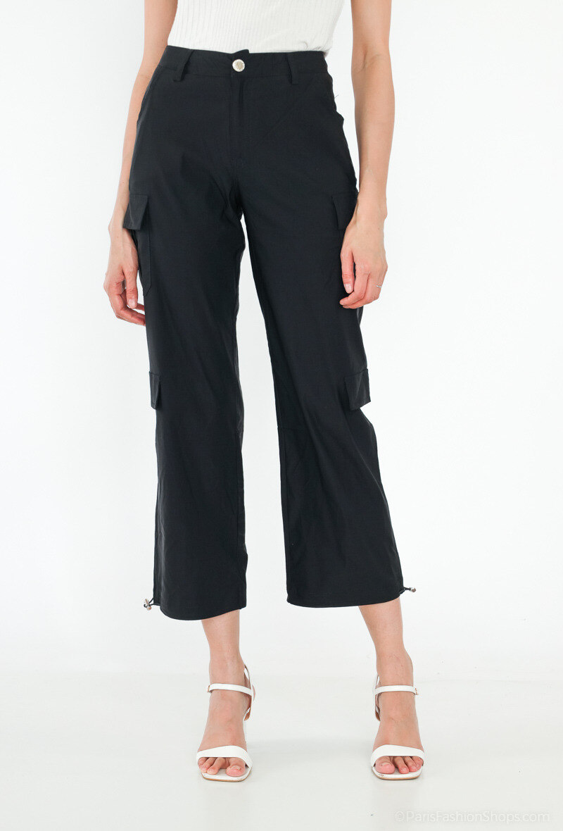 Grossiste Girl Vivi - Jean cargo droit, PARACHUT FIT