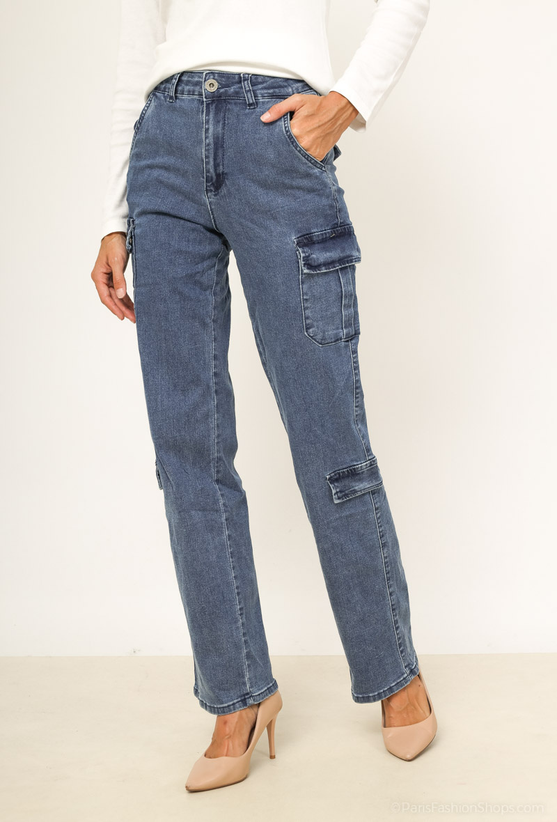 Wholesaler Girl Vivi - Straight cargo jeans