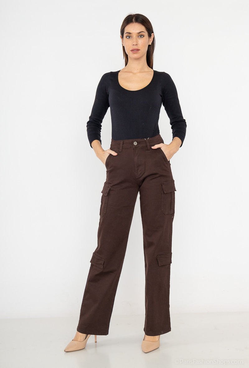 Wholesaler Girl Vivi - Straight cargo jeans