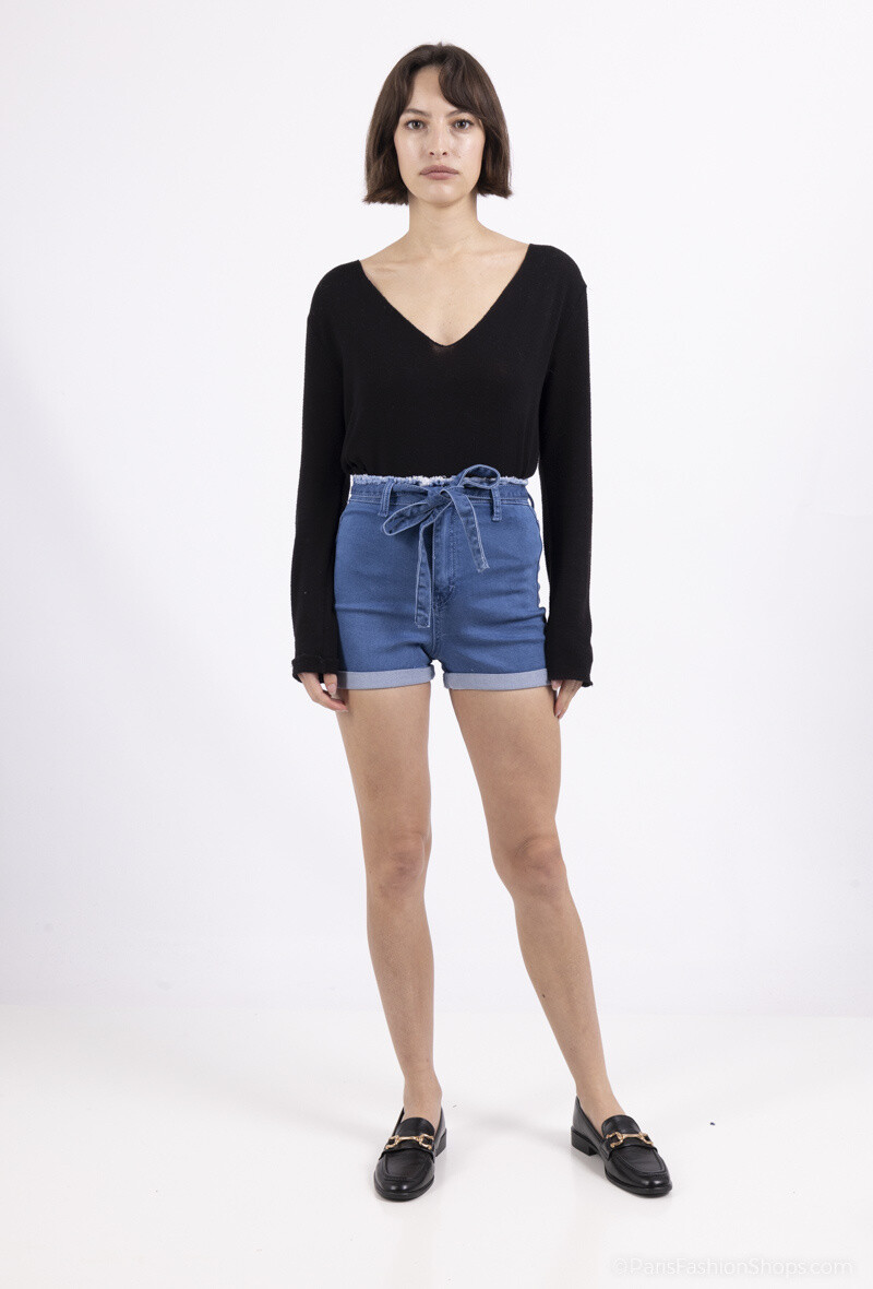 Wholesaler Girl Vivi - Skinny jeans with ripped waist