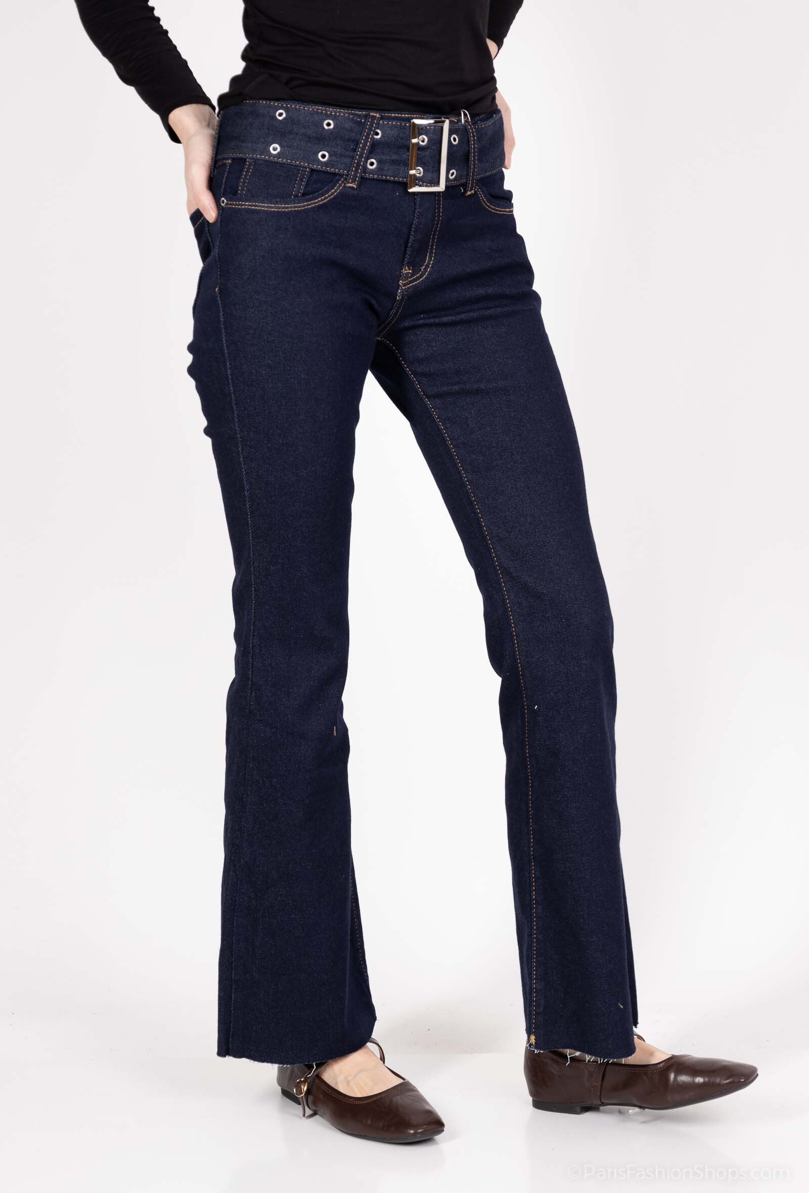 Wholesaler Girl Vivi - flared jeans with belt