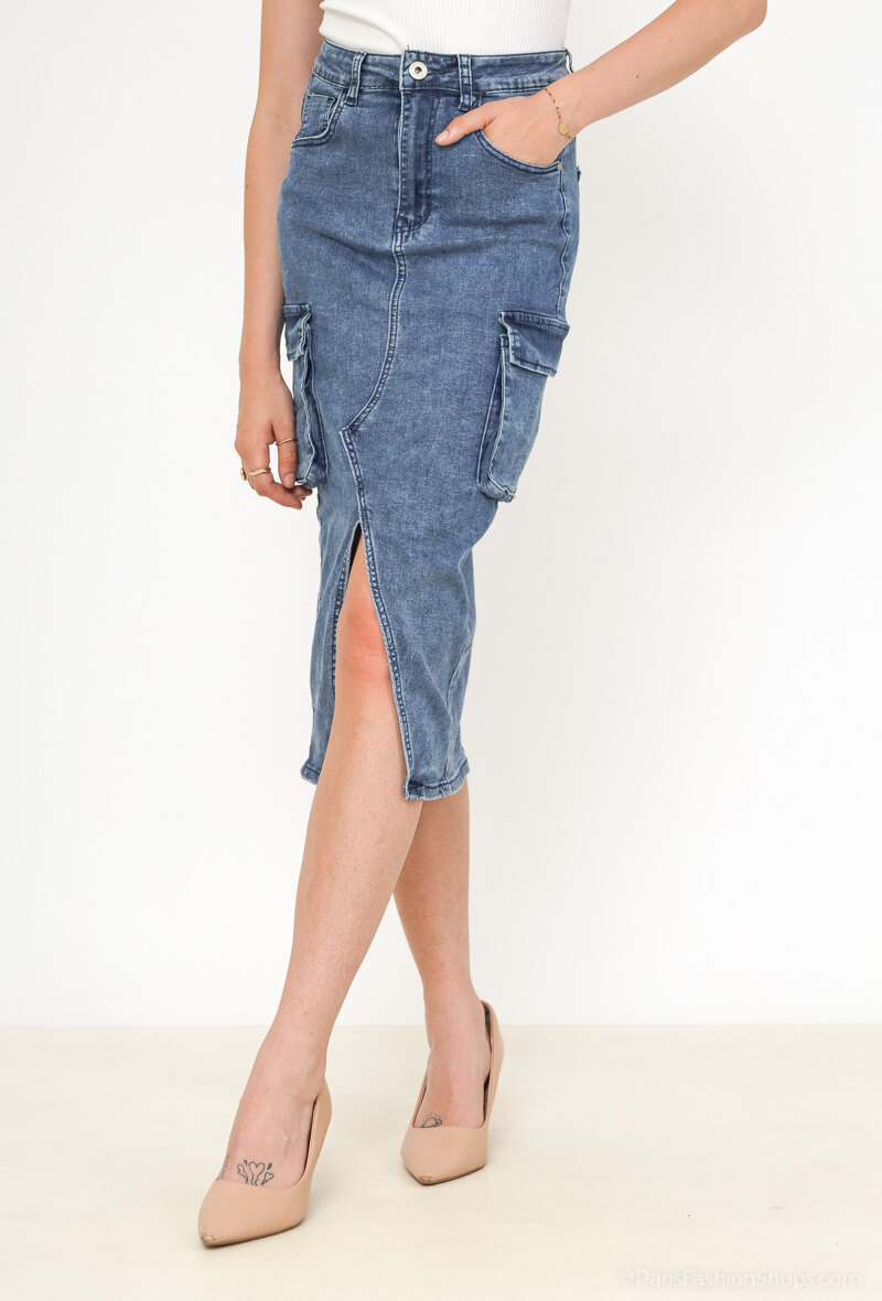 Wholesaler Girl Vivi - Long skirt with cargo