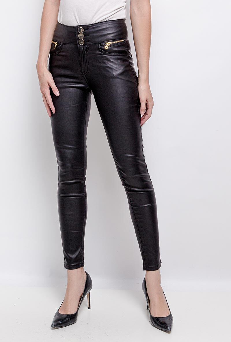 Wholesaler Girl Vivi - Coated effect pants