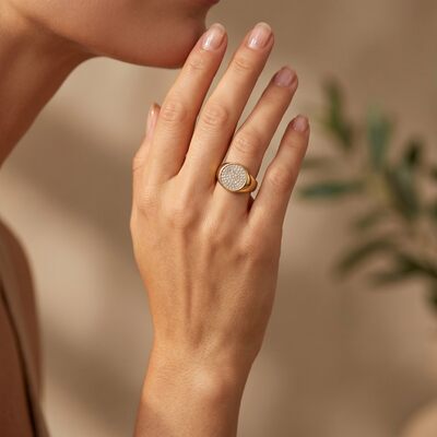 Mayorista Glam Chic - Anillo de acero inoxidable Mayorista Glam Chic - Anillo de acero inoxidable