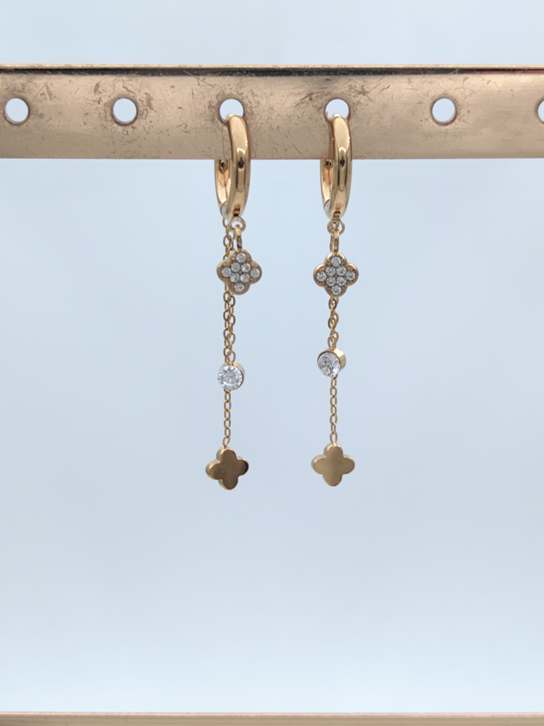 Mayorista Glam Chic - Pendientes de acero inoxidable