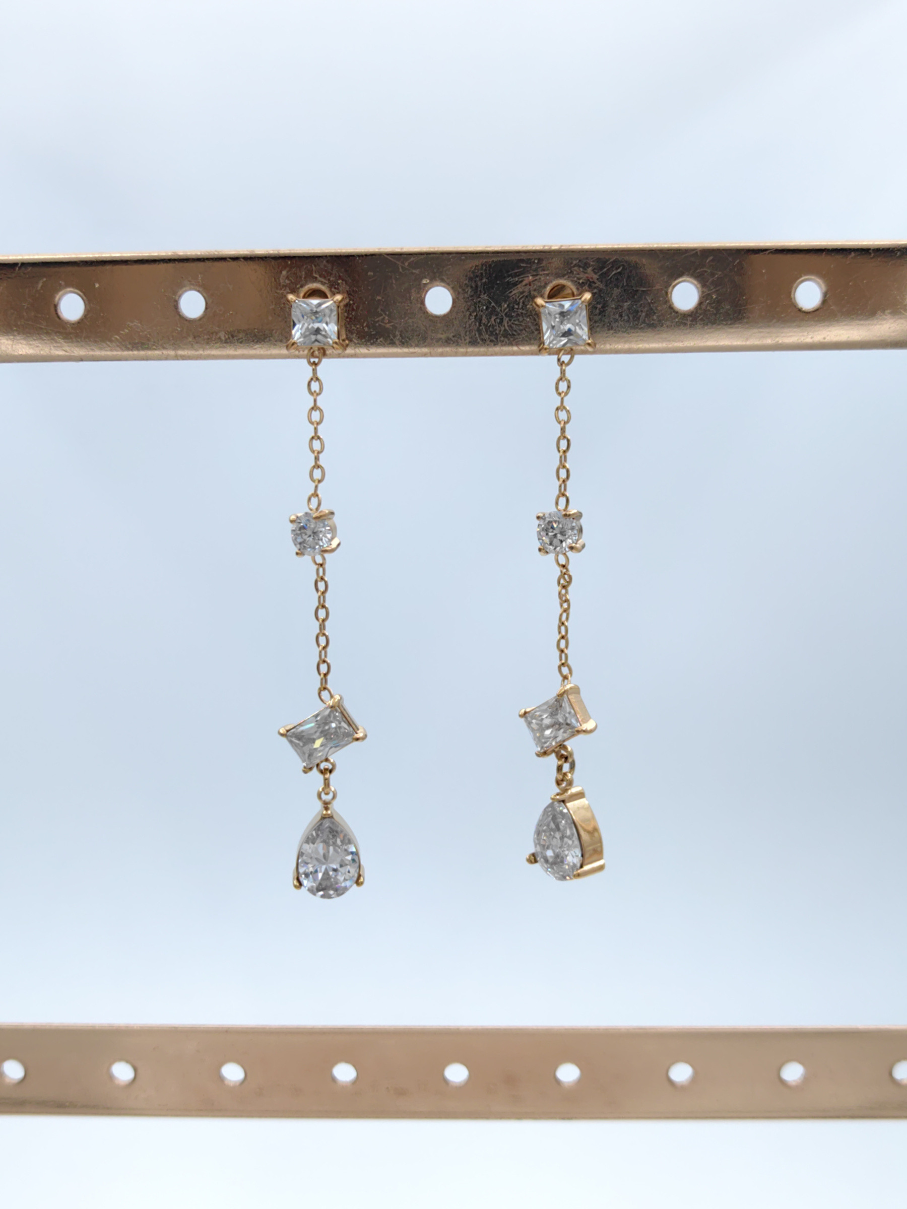 Mayorista Glam Chic - Pendientes de acero inoxidable