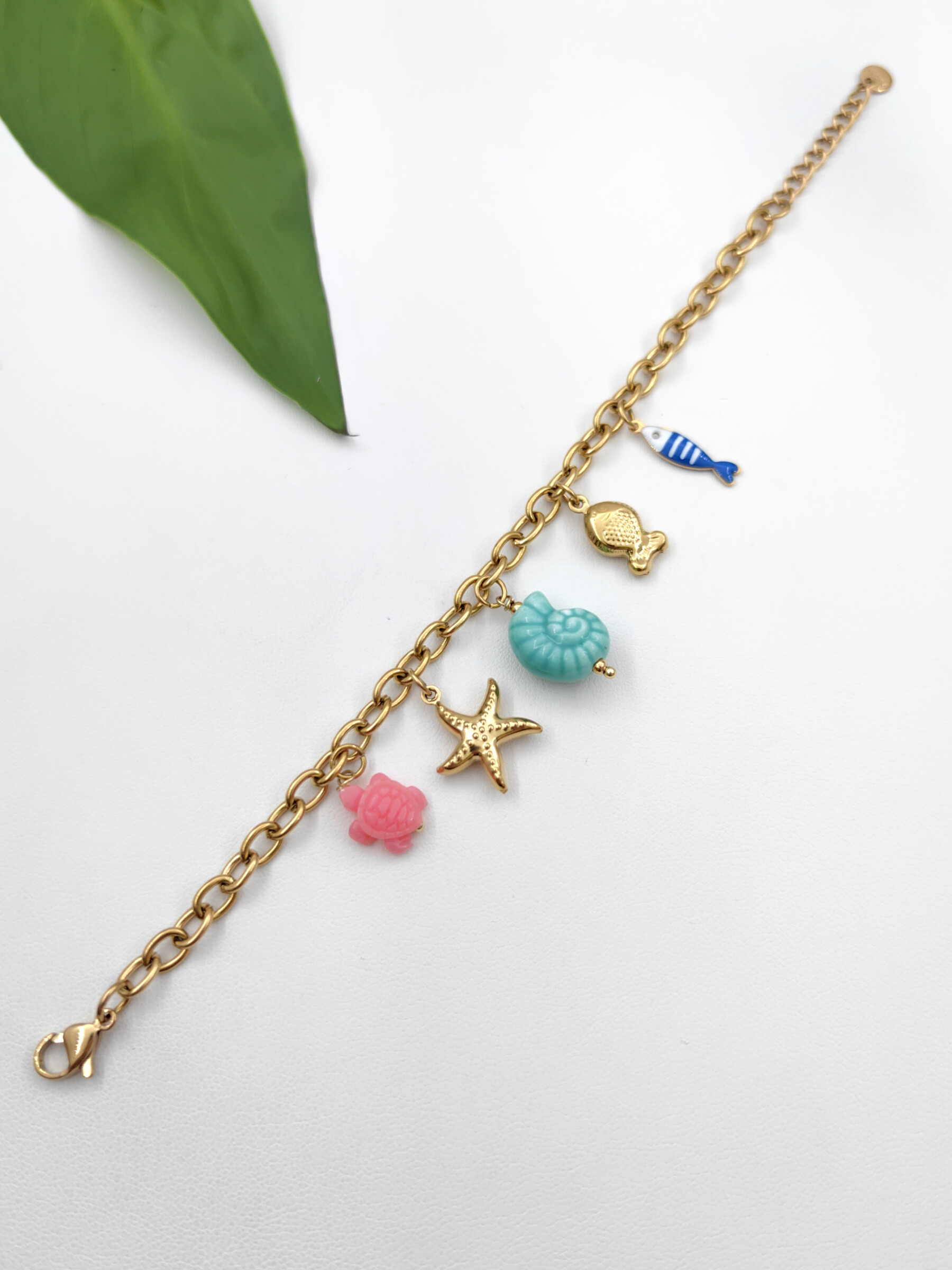 Grossiste Glam Chic - Bracelet à breloques en acier inoxydable