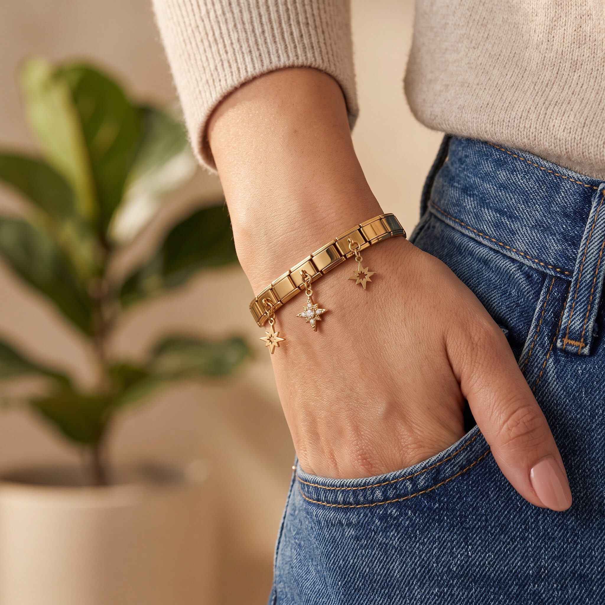 Großhändler Glam Chic - Armband aus Edelstahl