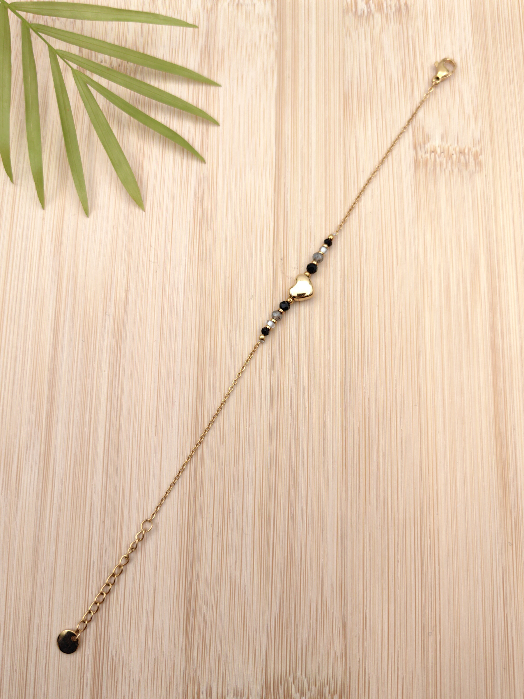 Wholesaler Glam Chic - Stainless steel heart and pearl bracelet