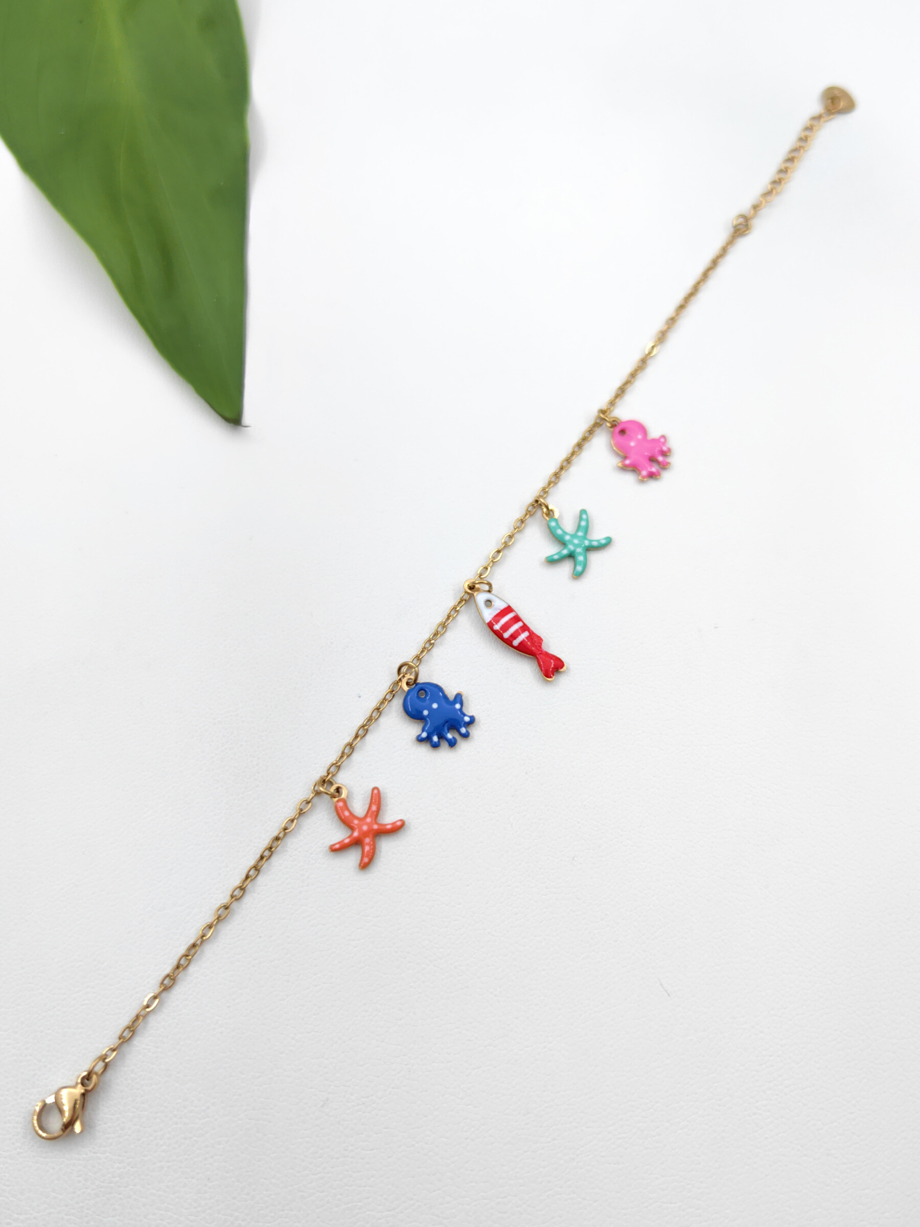 Grossiste Glam Chic - Bracelet à breloques en acier inoxydable