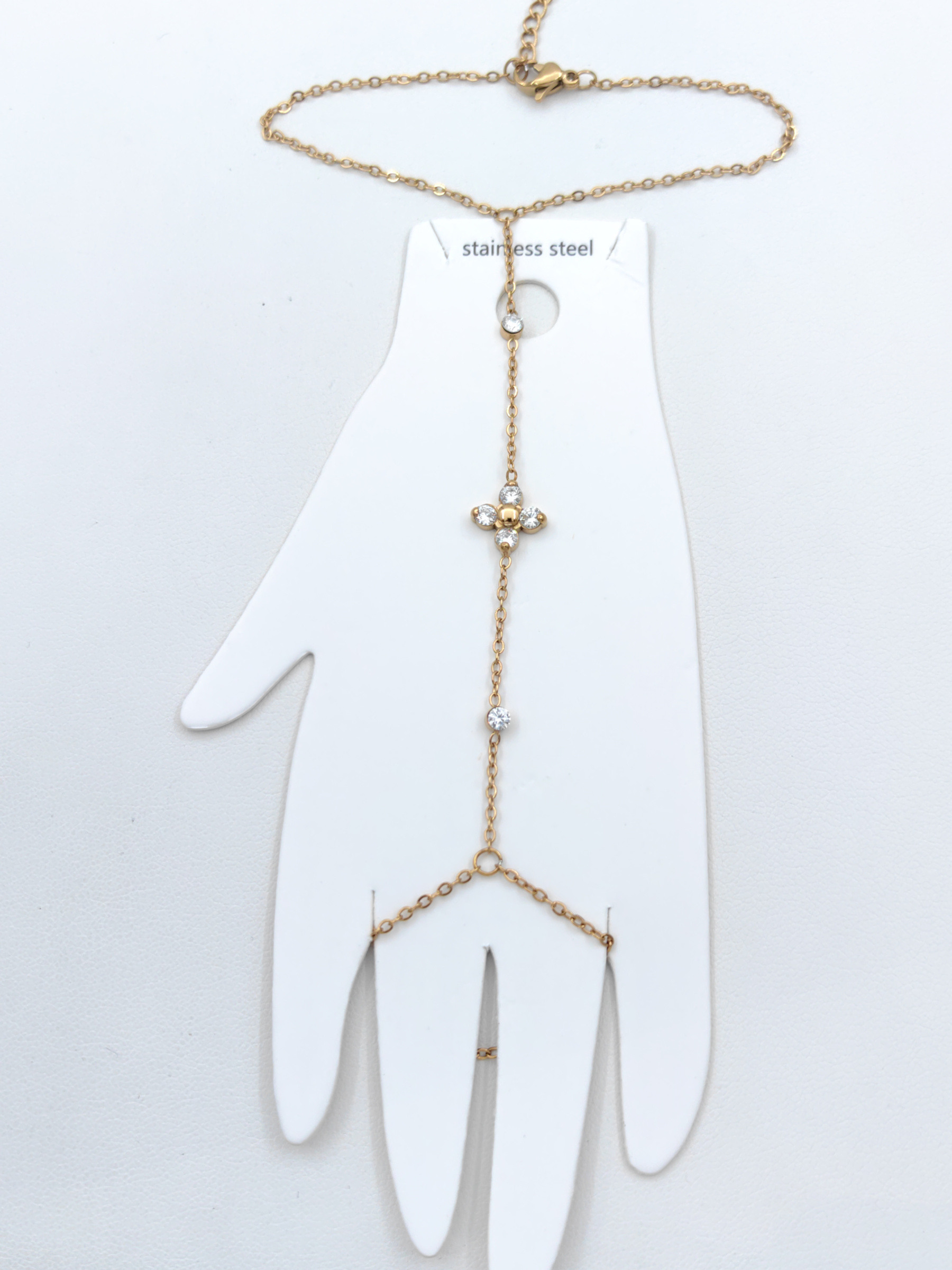 Mayorista Glam Chic - Pulsera de mano de acero inoxidable