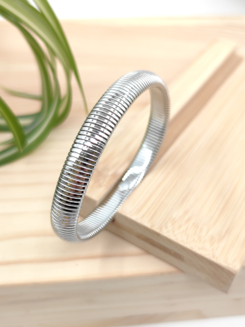 Mayorista Glam Chic - Brazalete de acero inoxidable