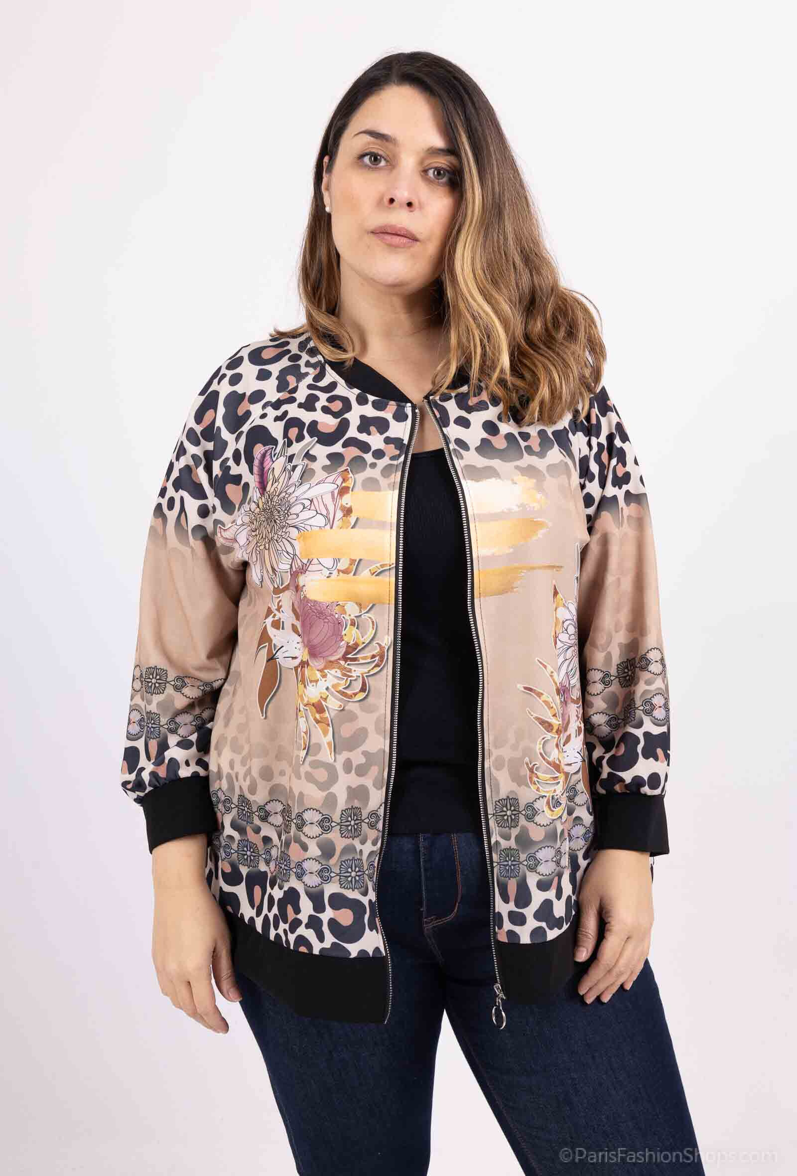 Grossiste Go Pomelo - GILET Sweat ample imprimé
