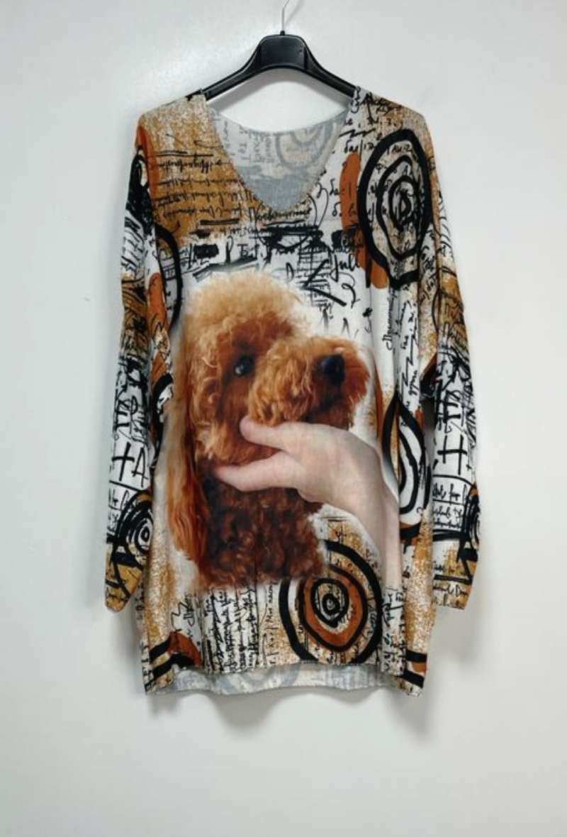 Wholesaler Pomelo - Printed sweater