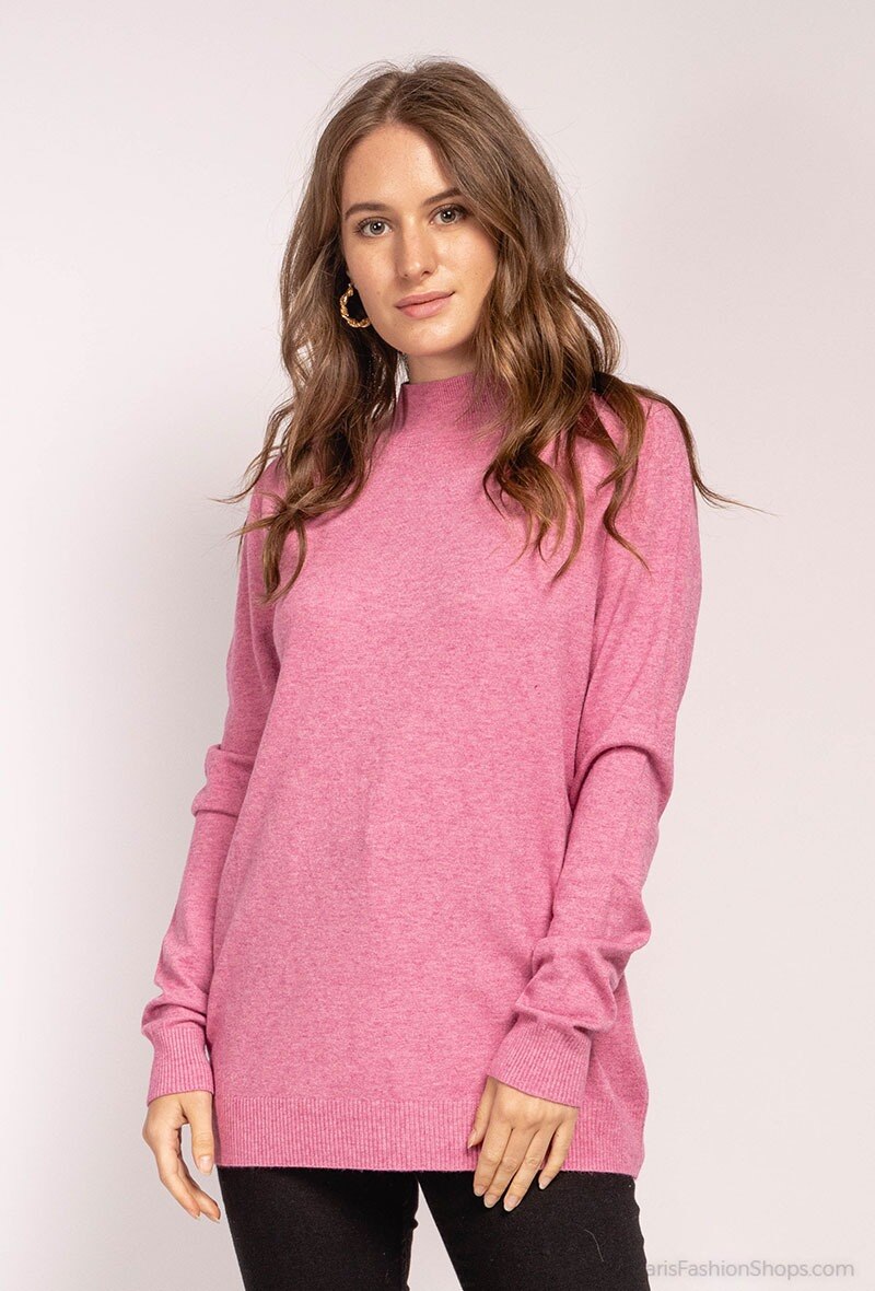 Wholesaler Gold Fashion - Funnel neck knit sweater