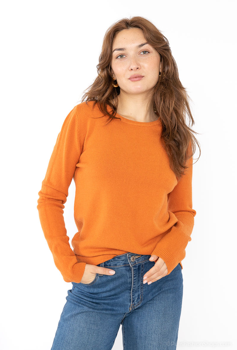 Wholesaler Gold Fashion - V-neck sweater with multi-colored buttons on the side