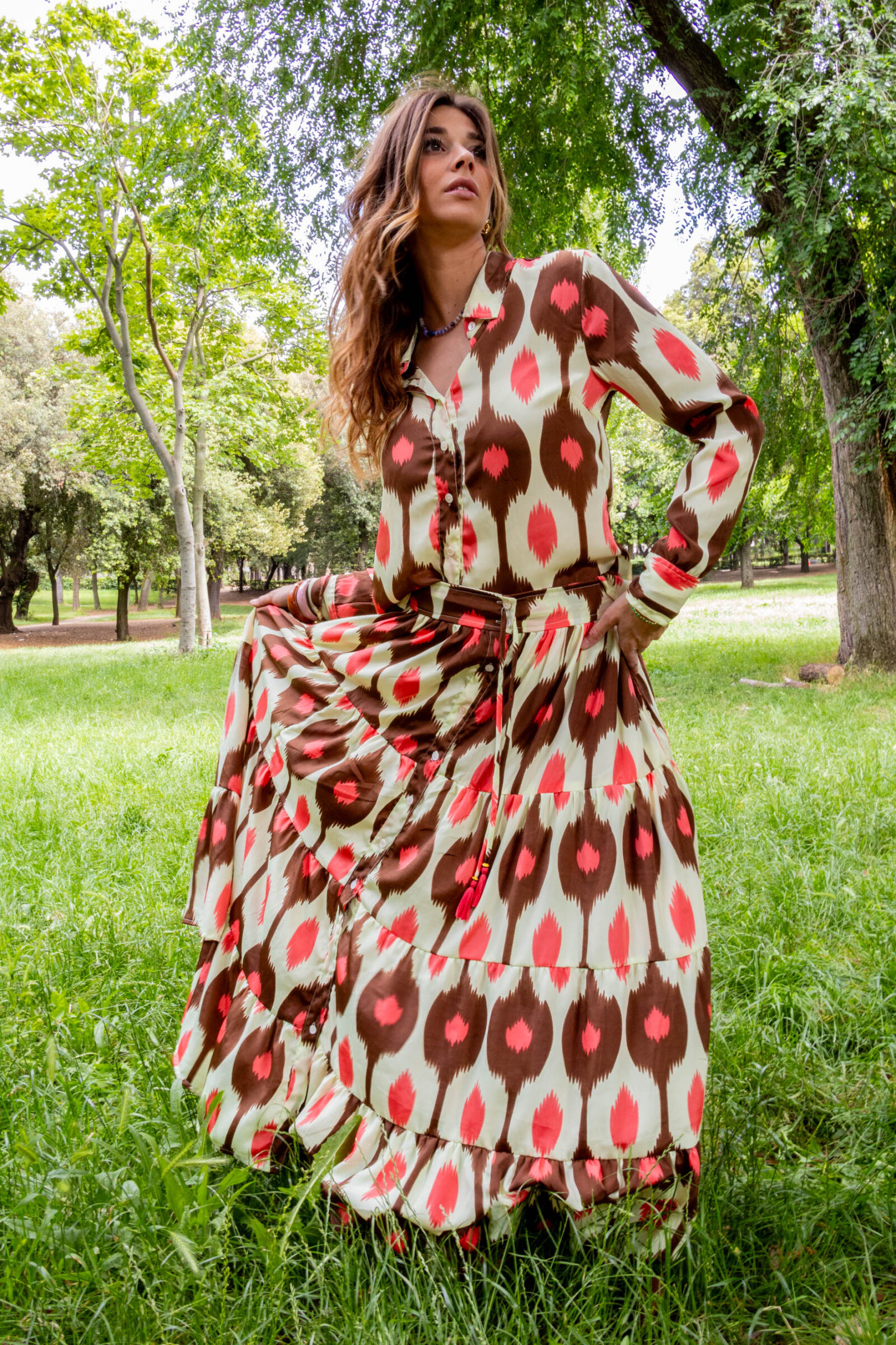 Mayorista Gold & Silver - Conjunto de blusa/falda con pares dorados y plateados