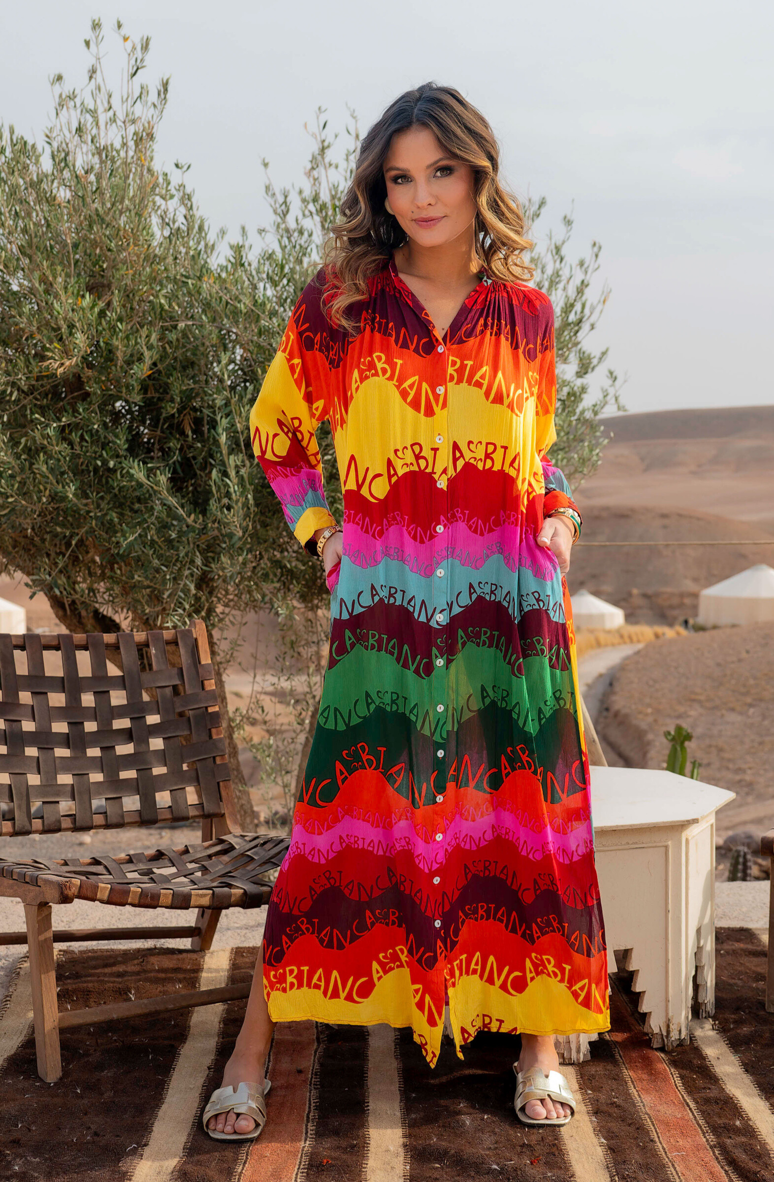 Mayorista Gold & Silver - Vestido Crepe Viscosa Nola-bis