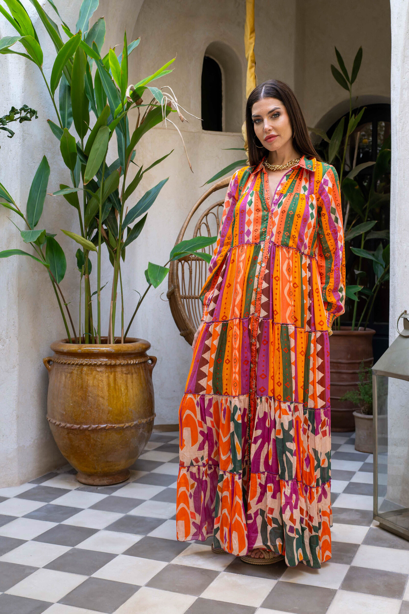 Grossiste Gold & Silver - Robe longue Cuba